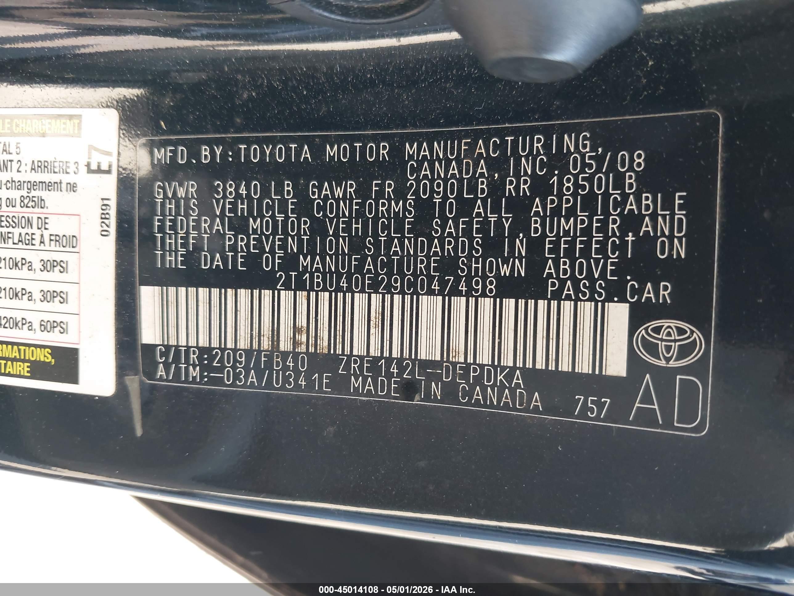TOYOTA COROLLA image 9