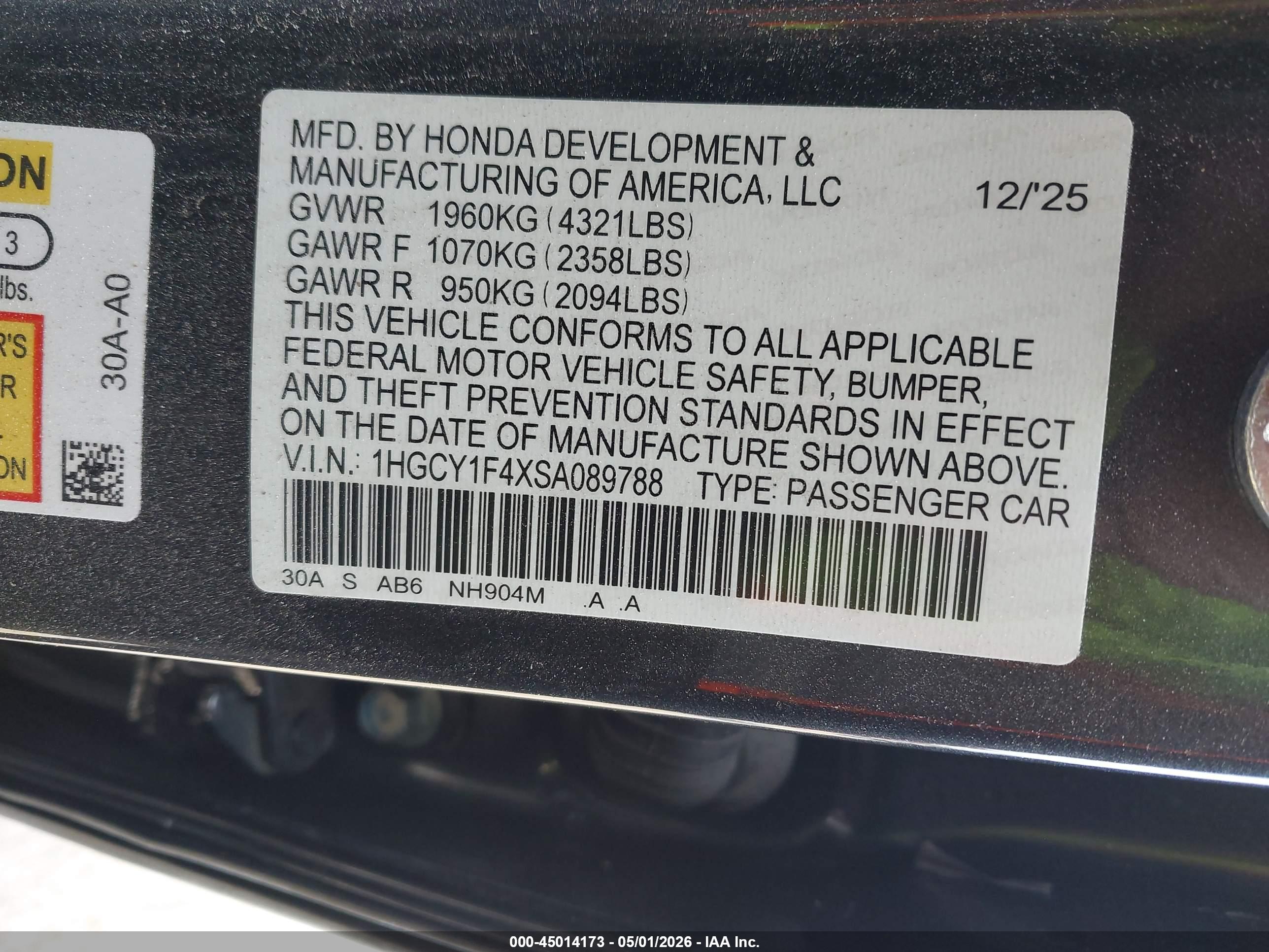 HONDA ACCORD image 9