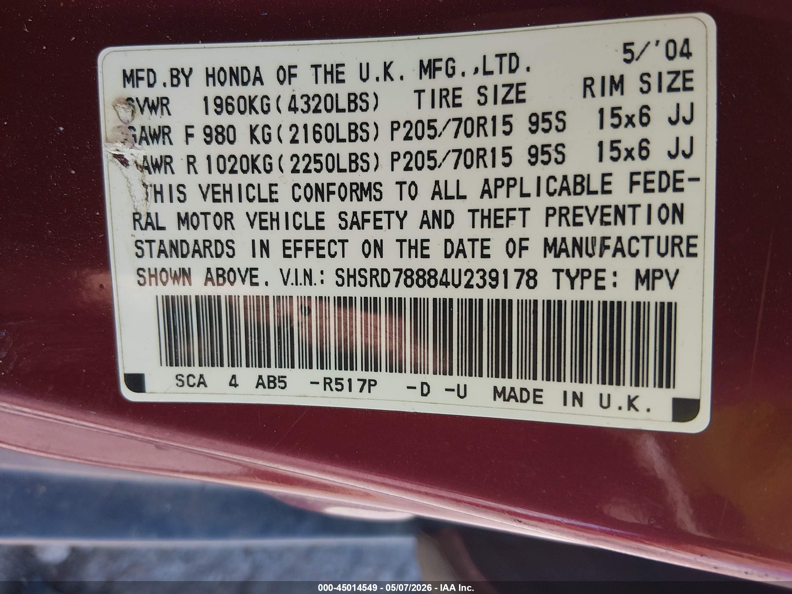 HONDA CR-V image 9
