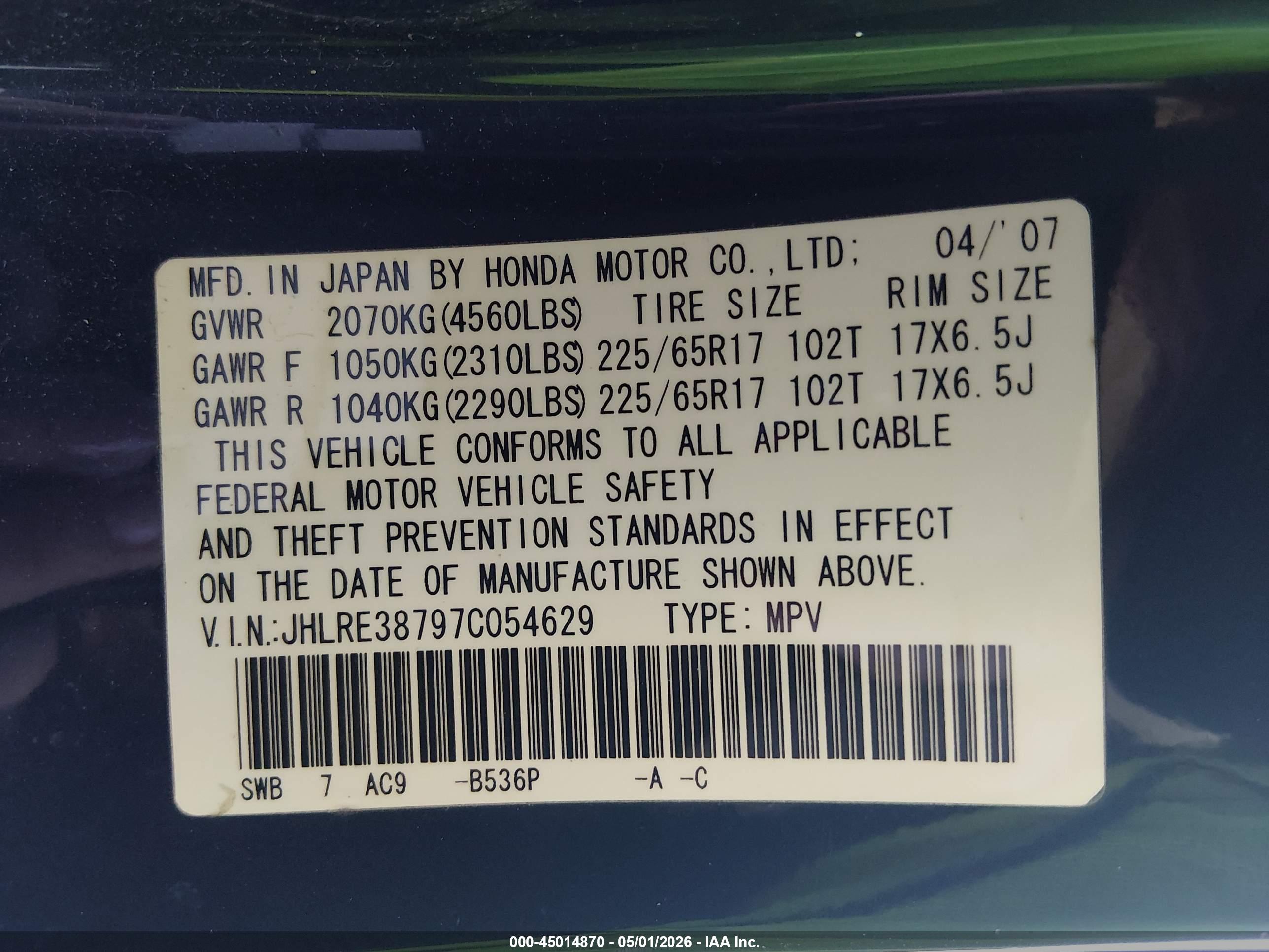 HONDA CR-V image 9