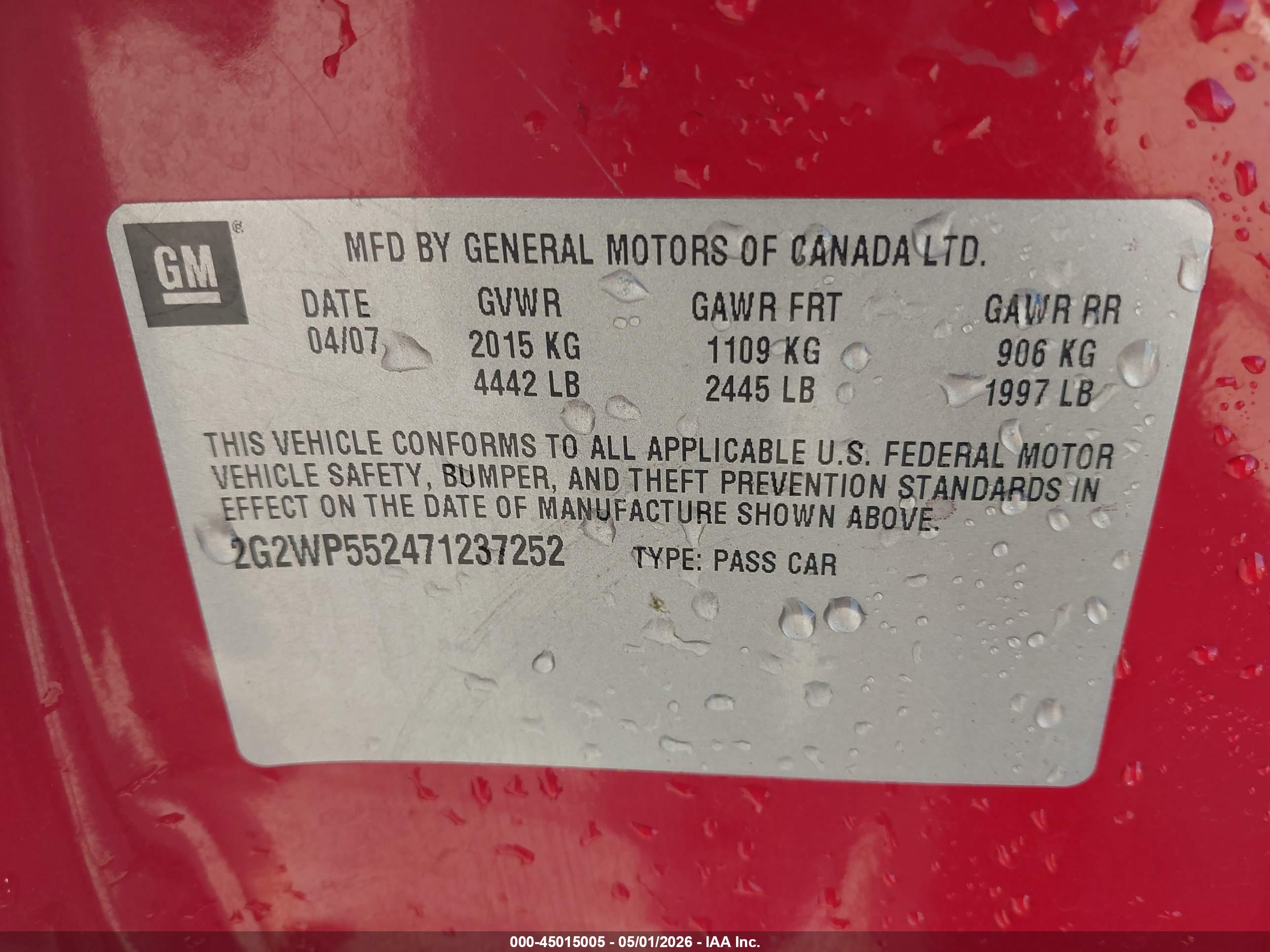 PONTIAC GRAND image 9