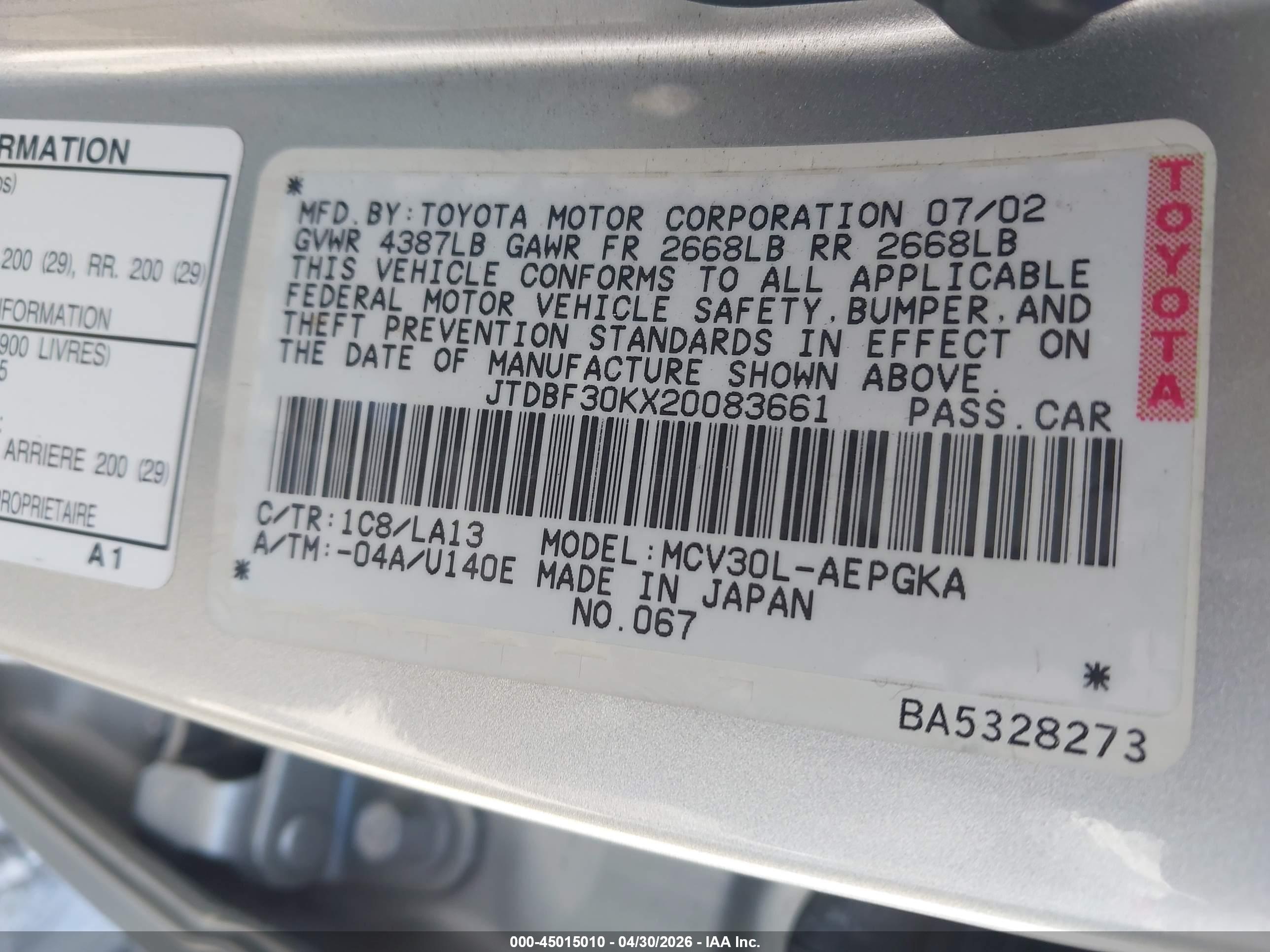 TOYOTA CAMRY image 9