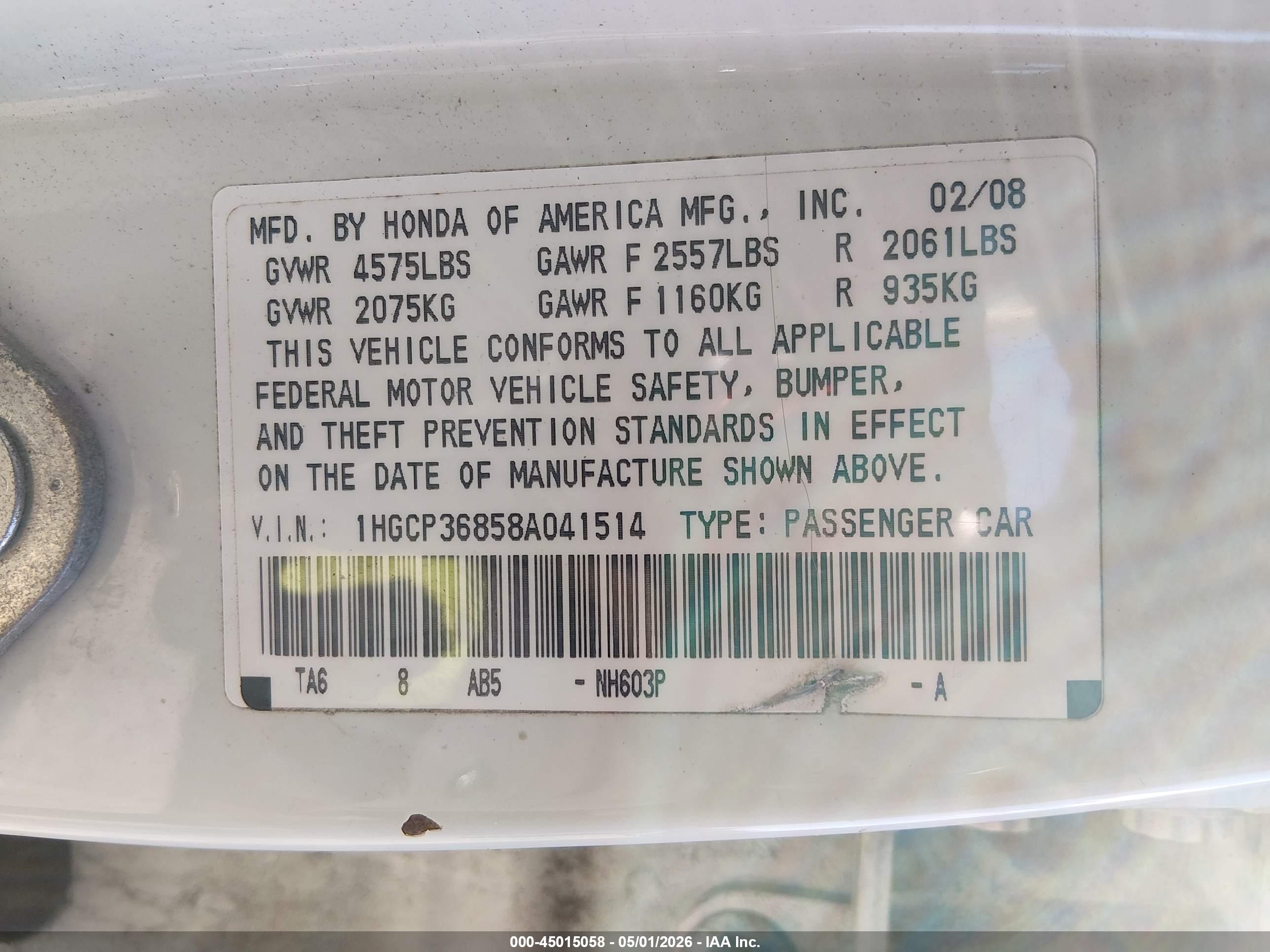 HONDA ACCORD image 9