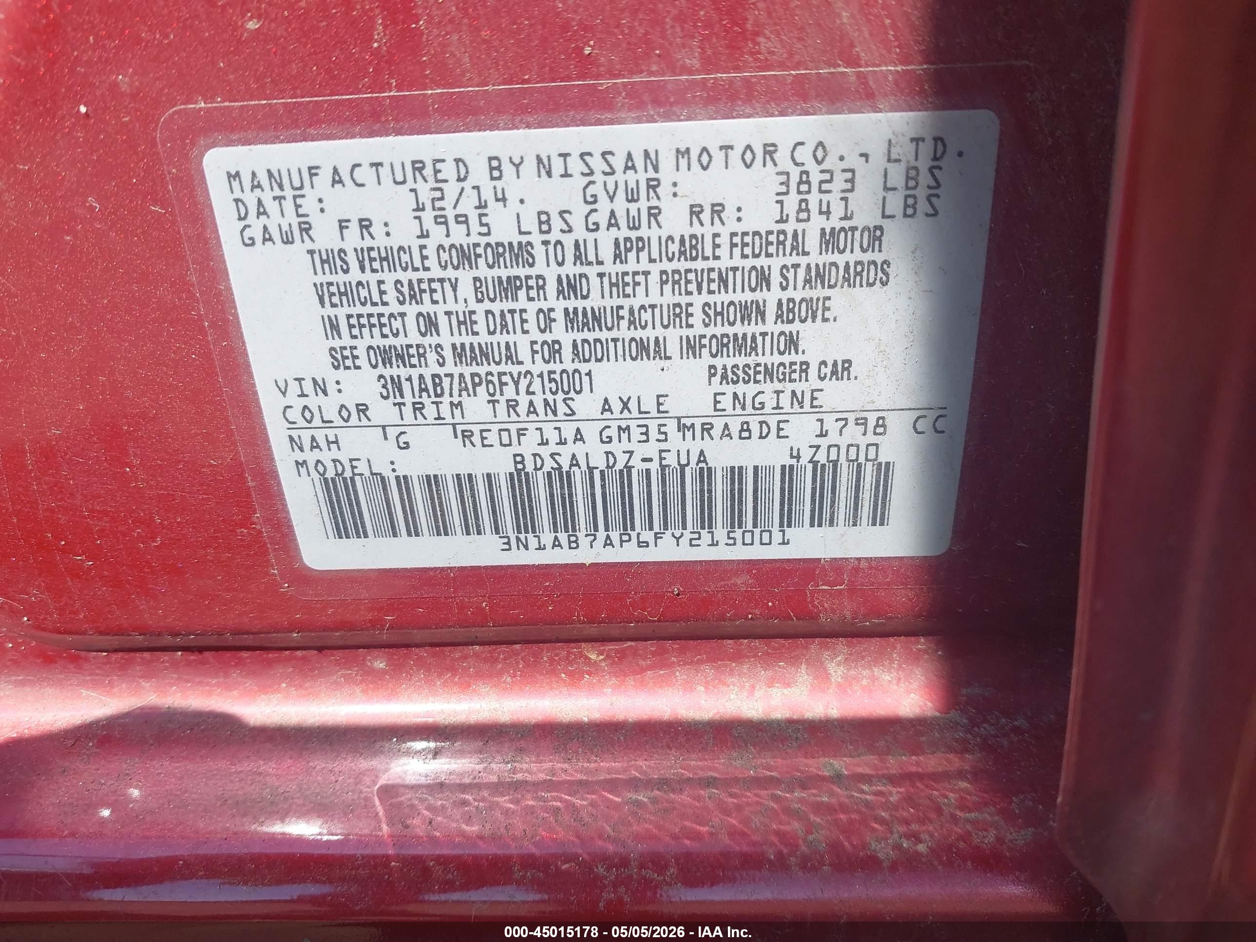 NISSAN SENTRA image 9