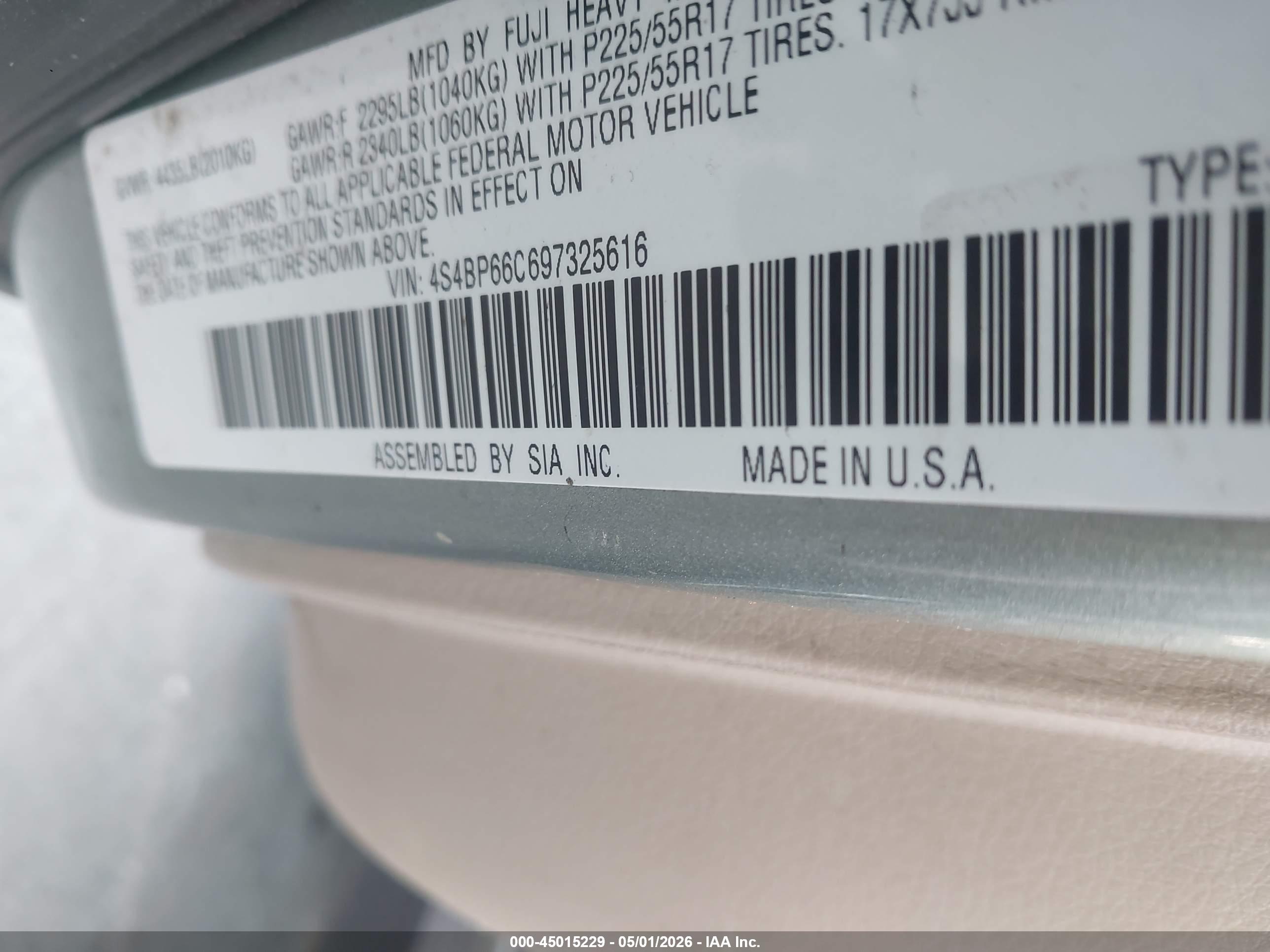 SUBARU OUTBACK image 9
