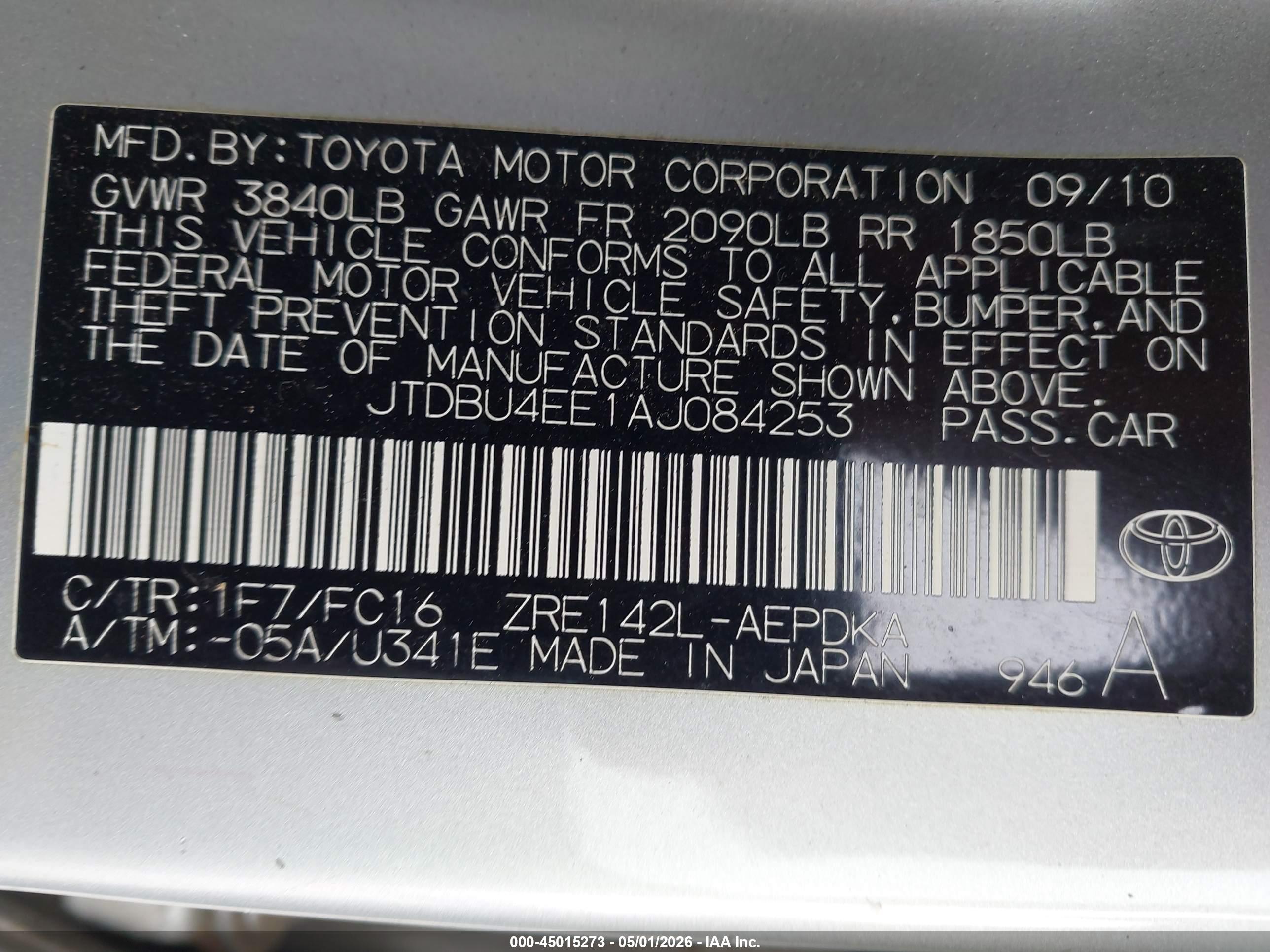 TOYOTA COROLLA image 9
