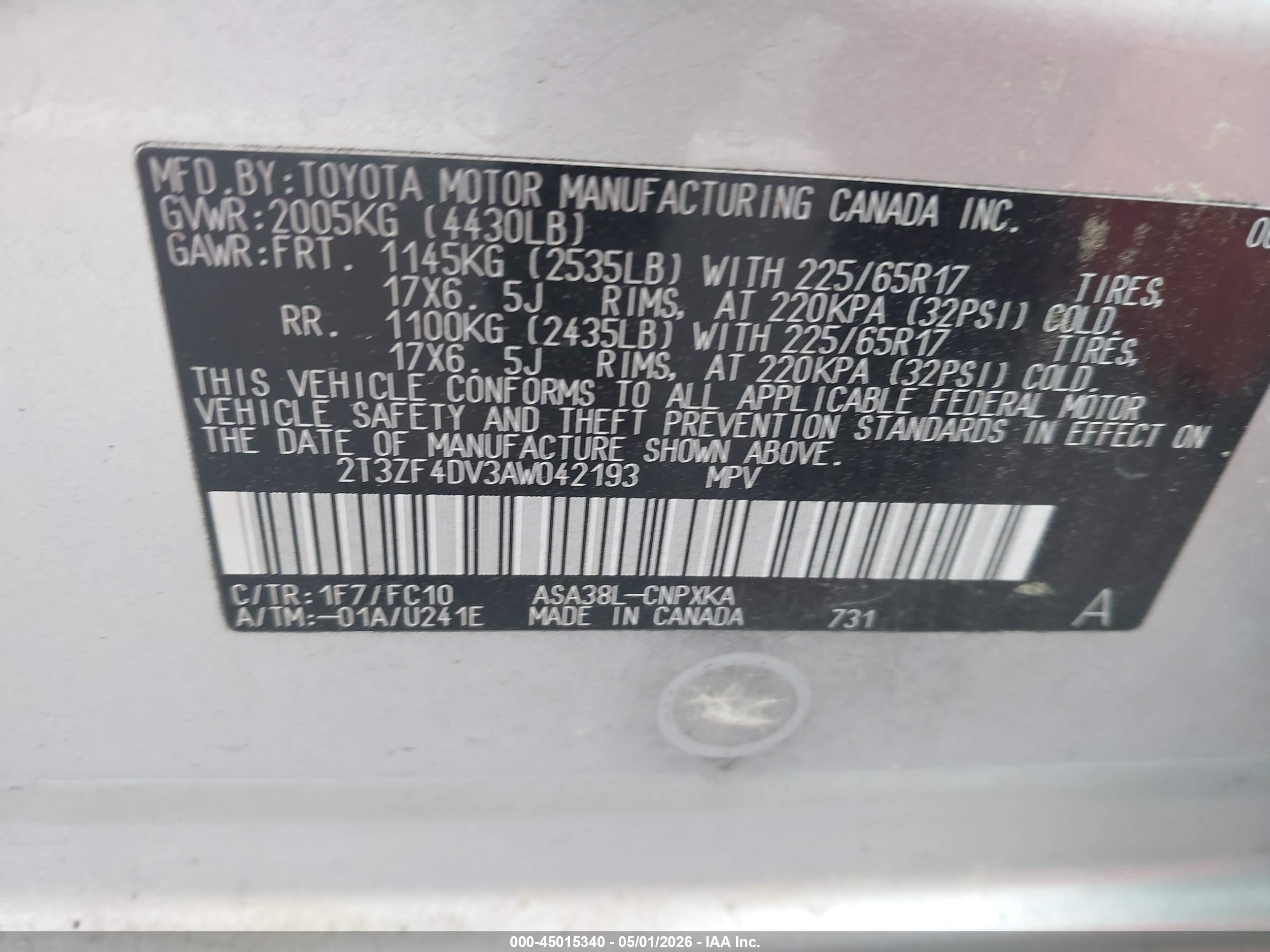 TOYOTA RAV4 image 9