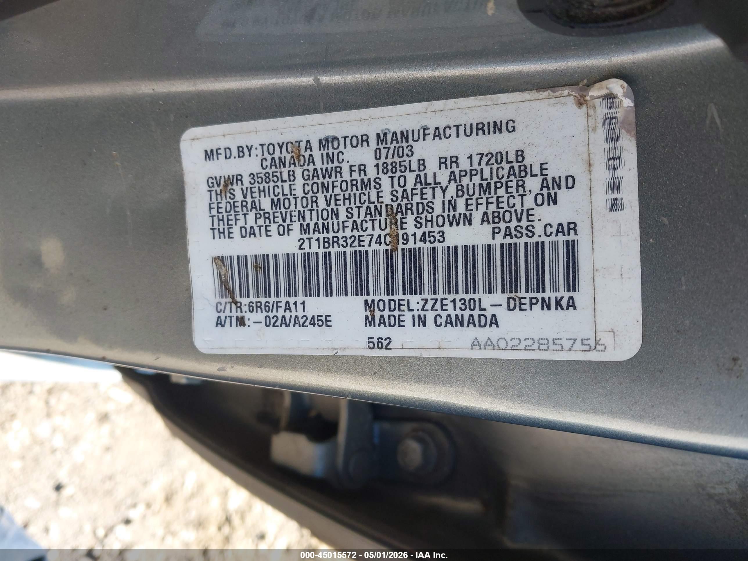 TOYOTA COROLLA image 9