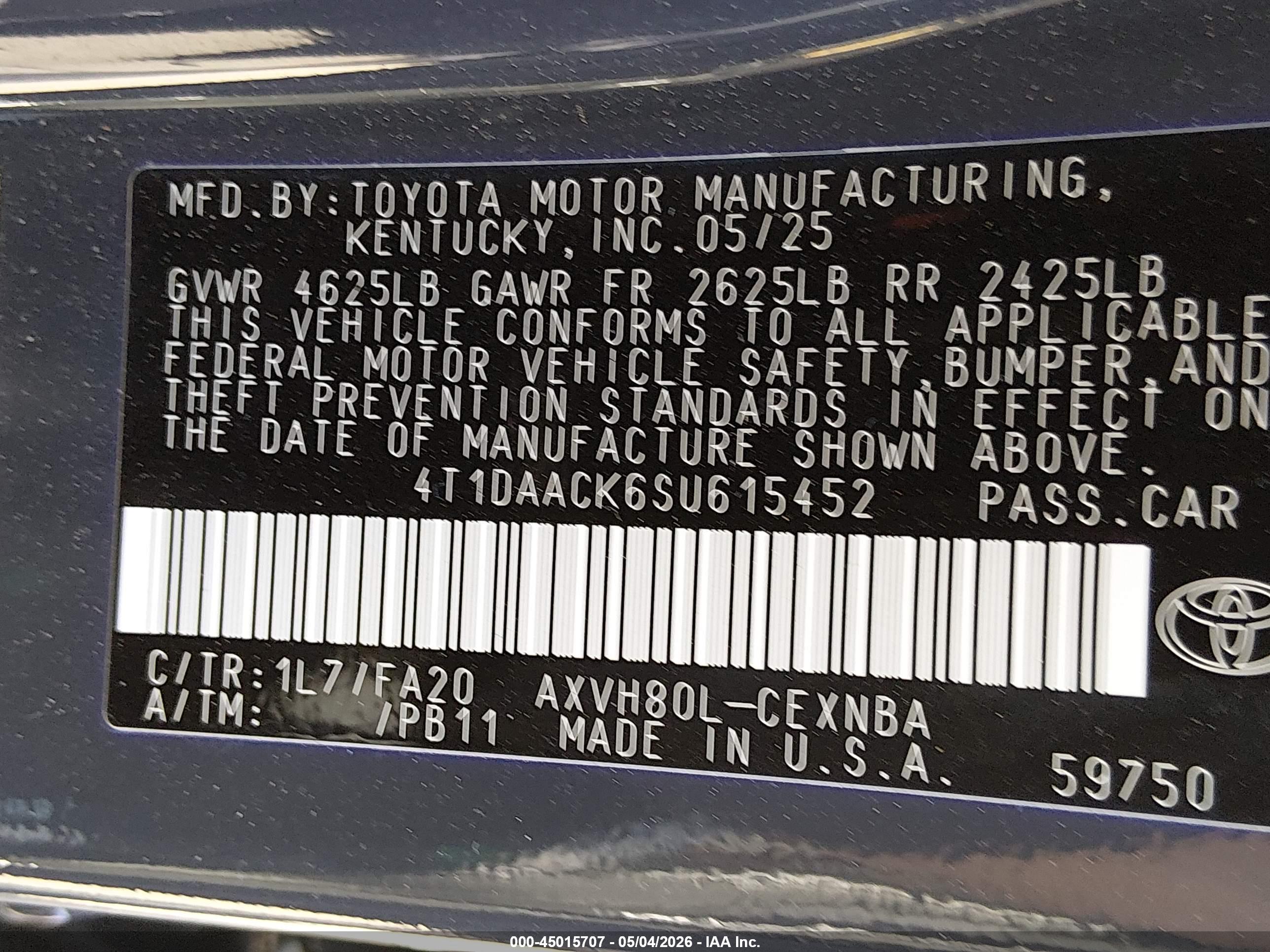 TOYOTA CAMRY image 9