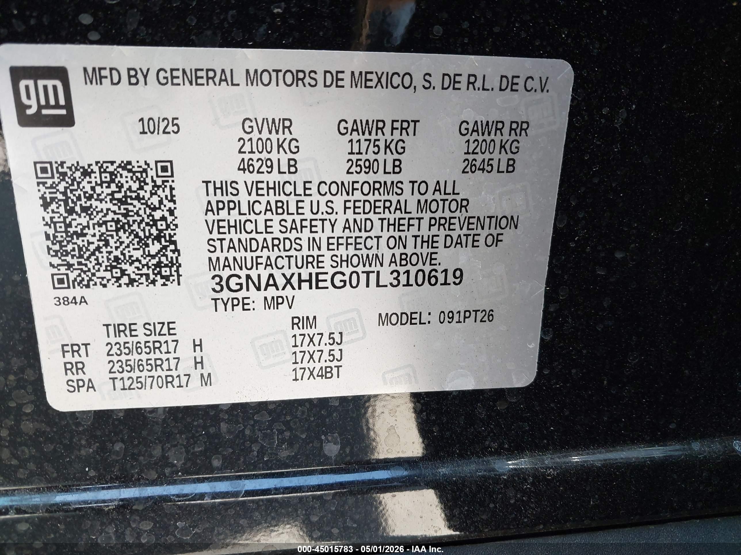 CHEVROLET EQUINOX image 9