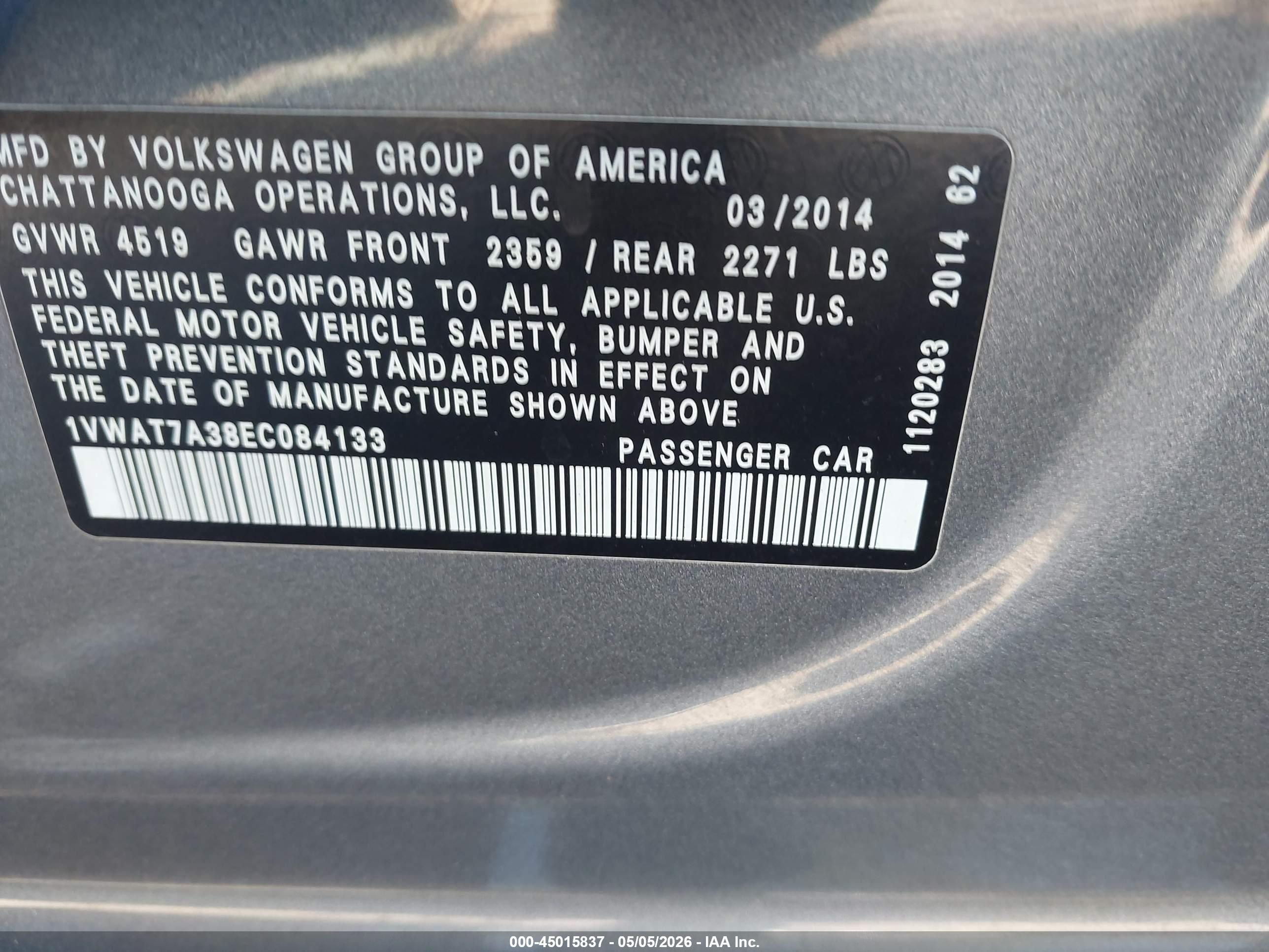VOLKSWAGEN PASSAT image 9