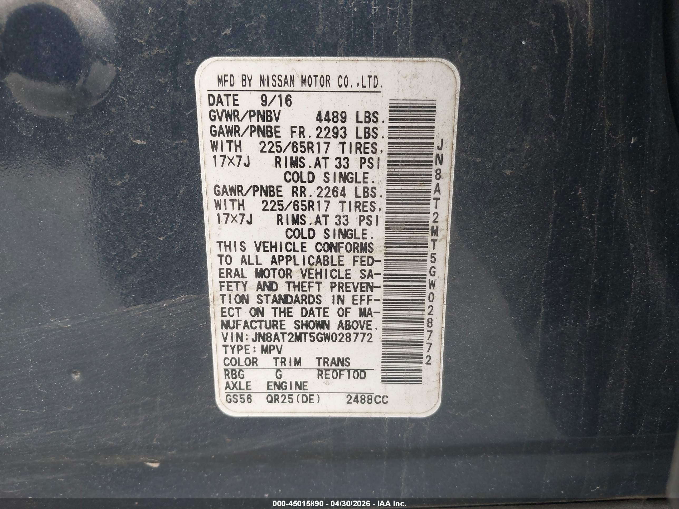 NISSAN ROGUE image 9