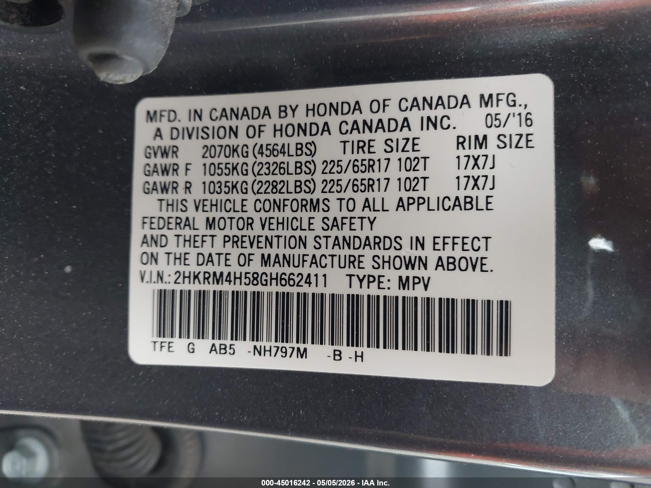 HONDA CR-V image 9