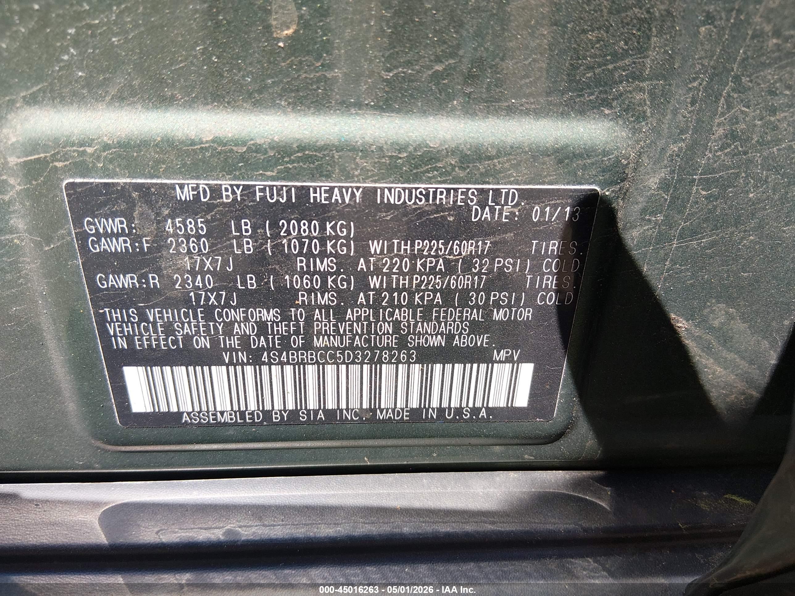 SUBARU OUTBACK image 9