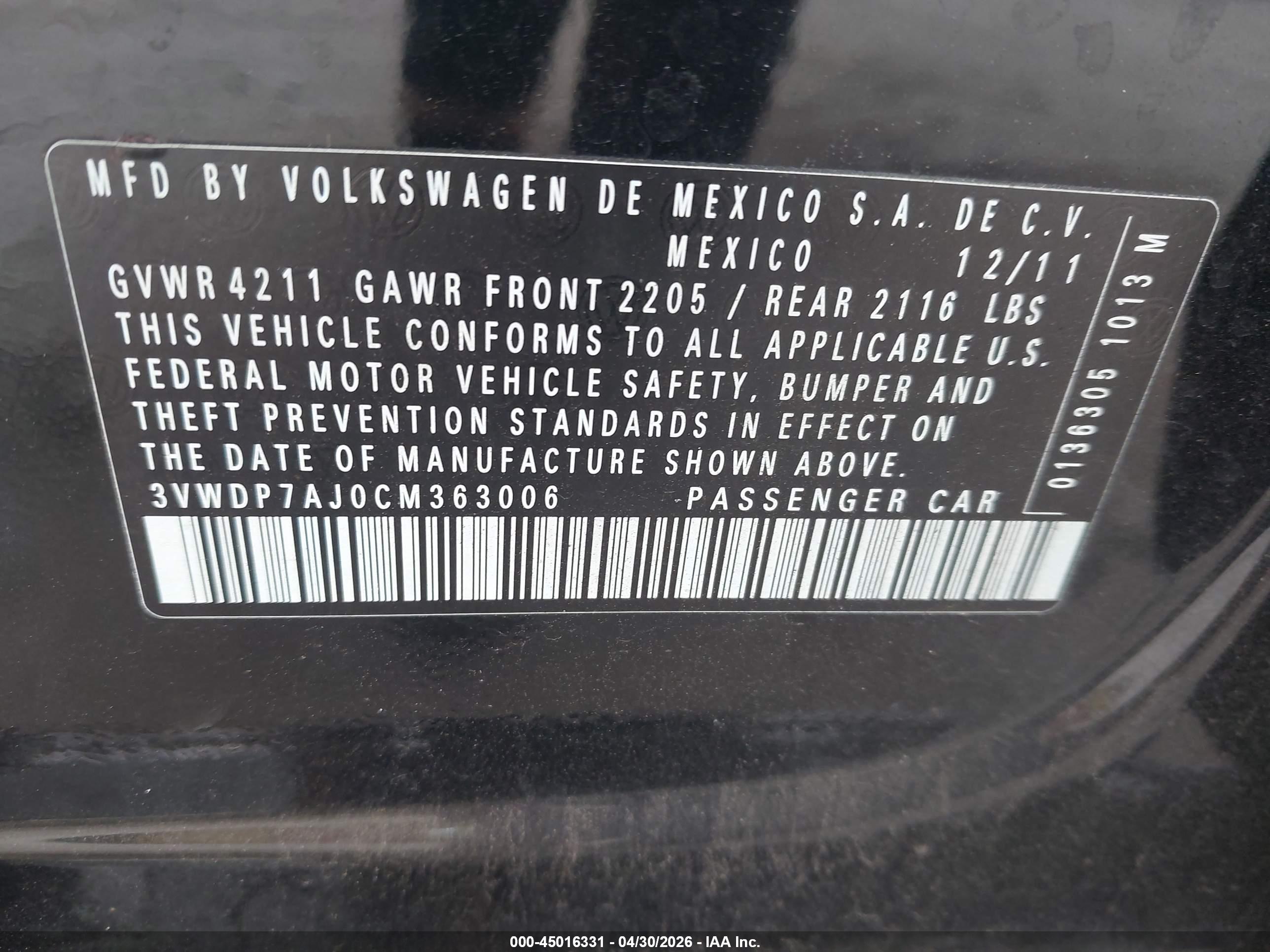 VOLKSWAGEN JETTA image 9