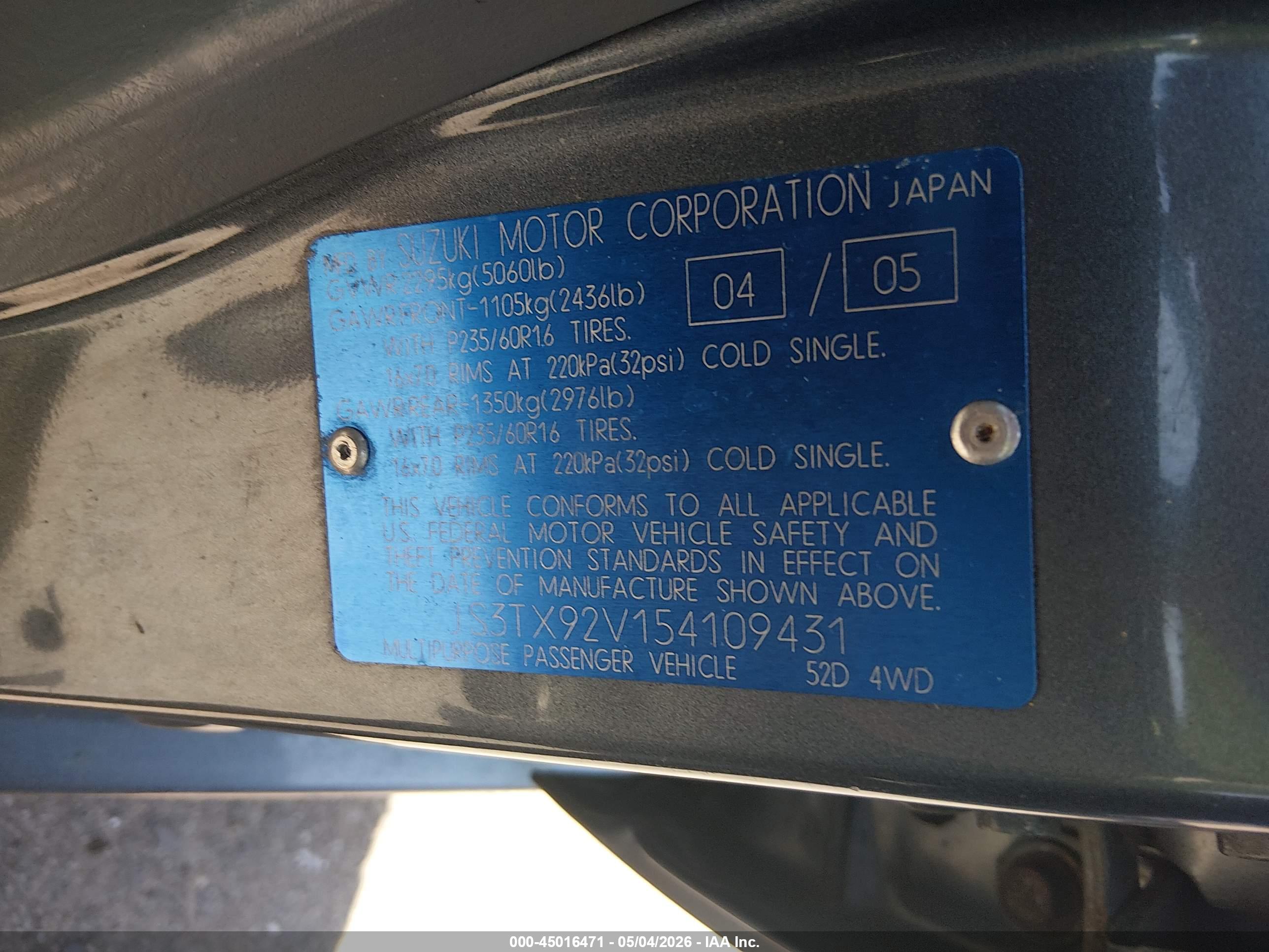 SUZUKI XL-7 image 9
