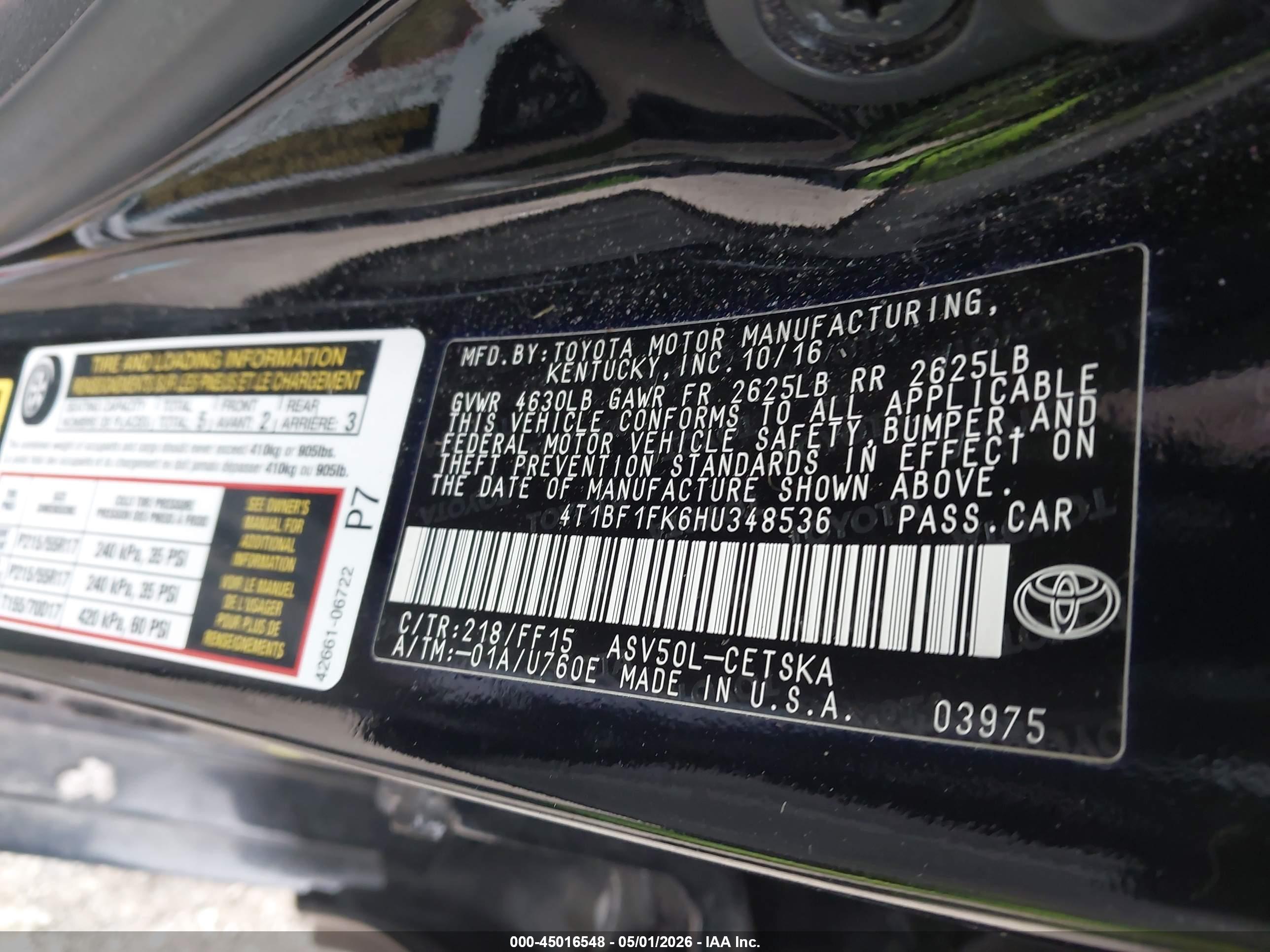 TOYOTA CAMRY image 9