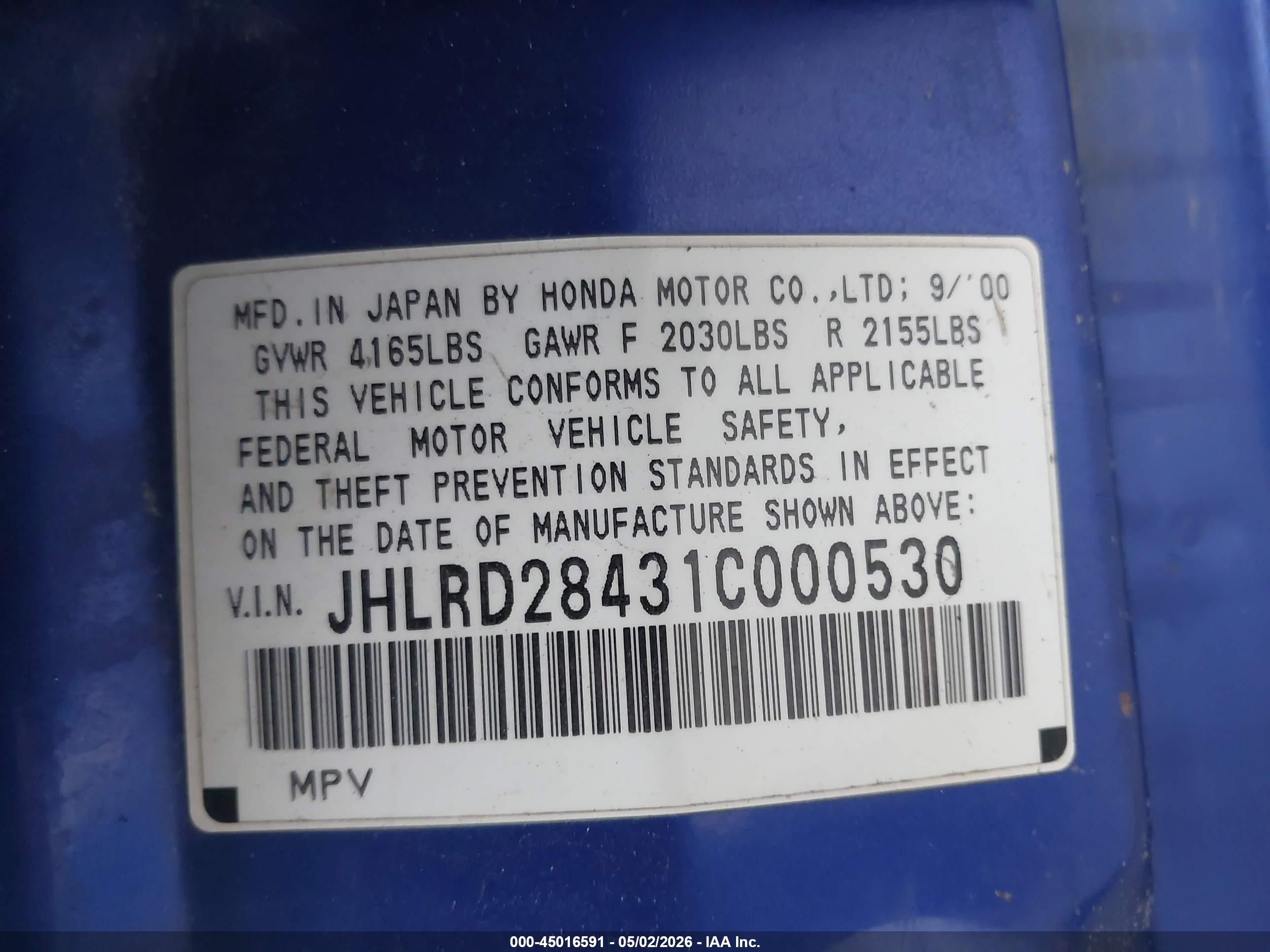 HONDA CR-V image 9