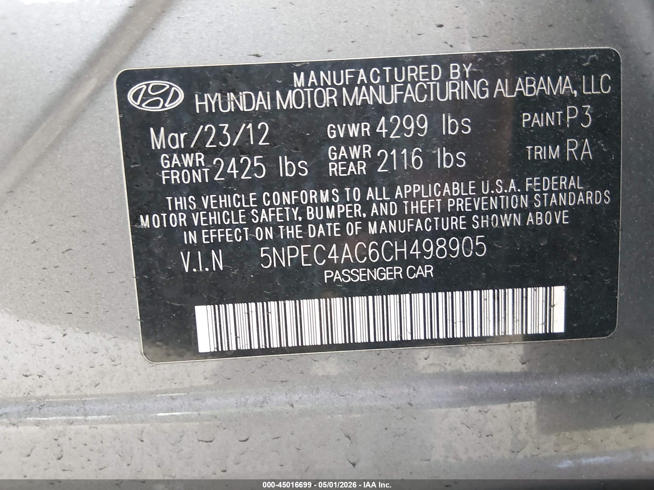 HYUNDAI SONATA image 9