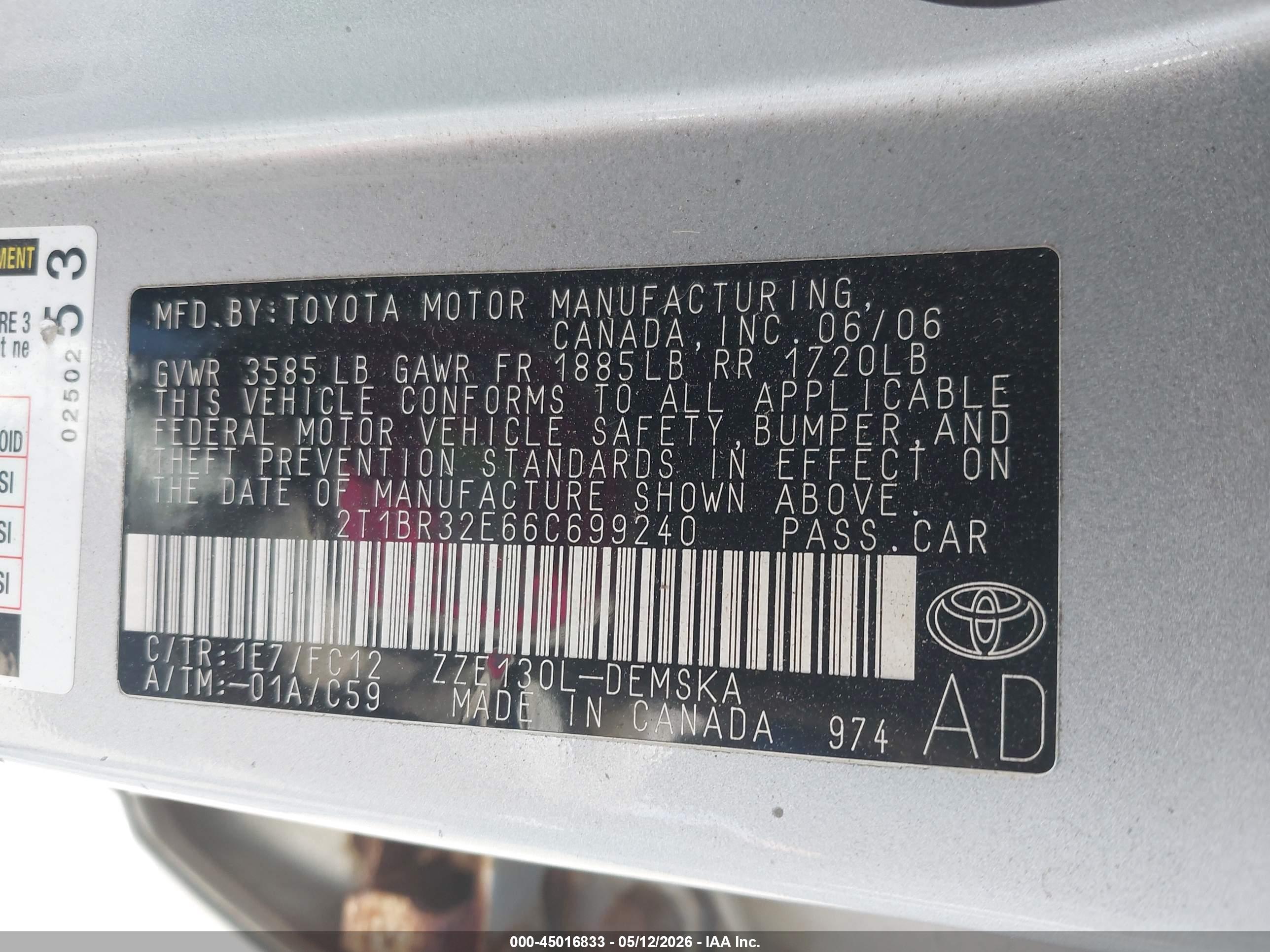 TOYOTA COROLLA image 9
