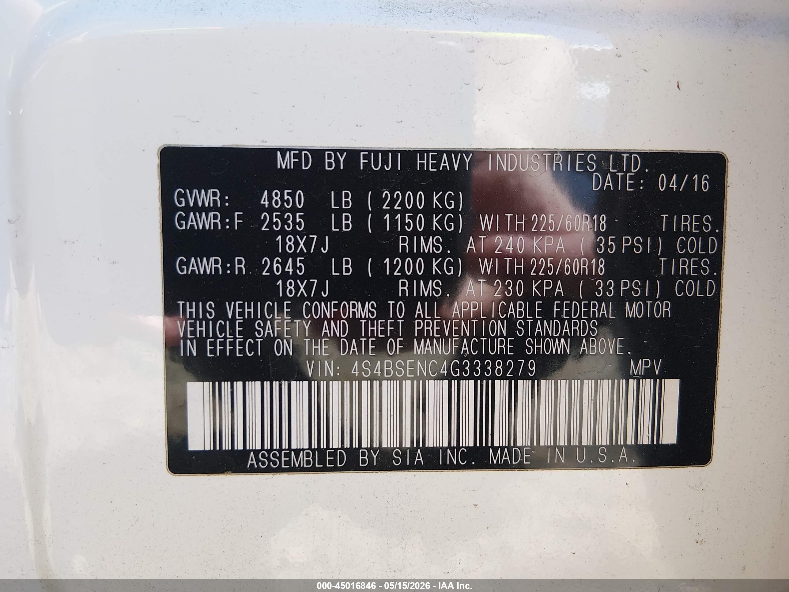 SUBARU OUTBACK image 9