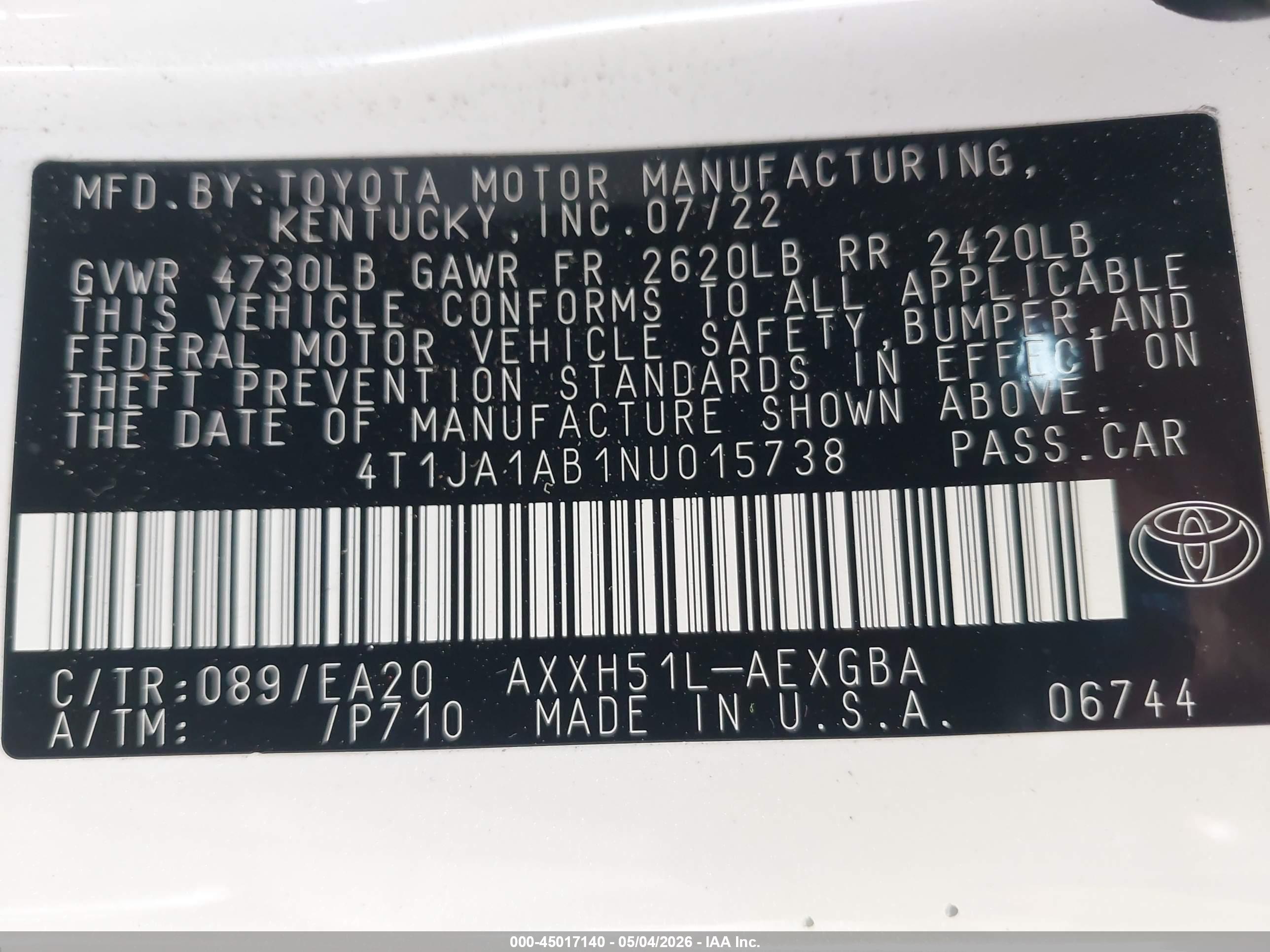 TOYOTA AVALON image 9
