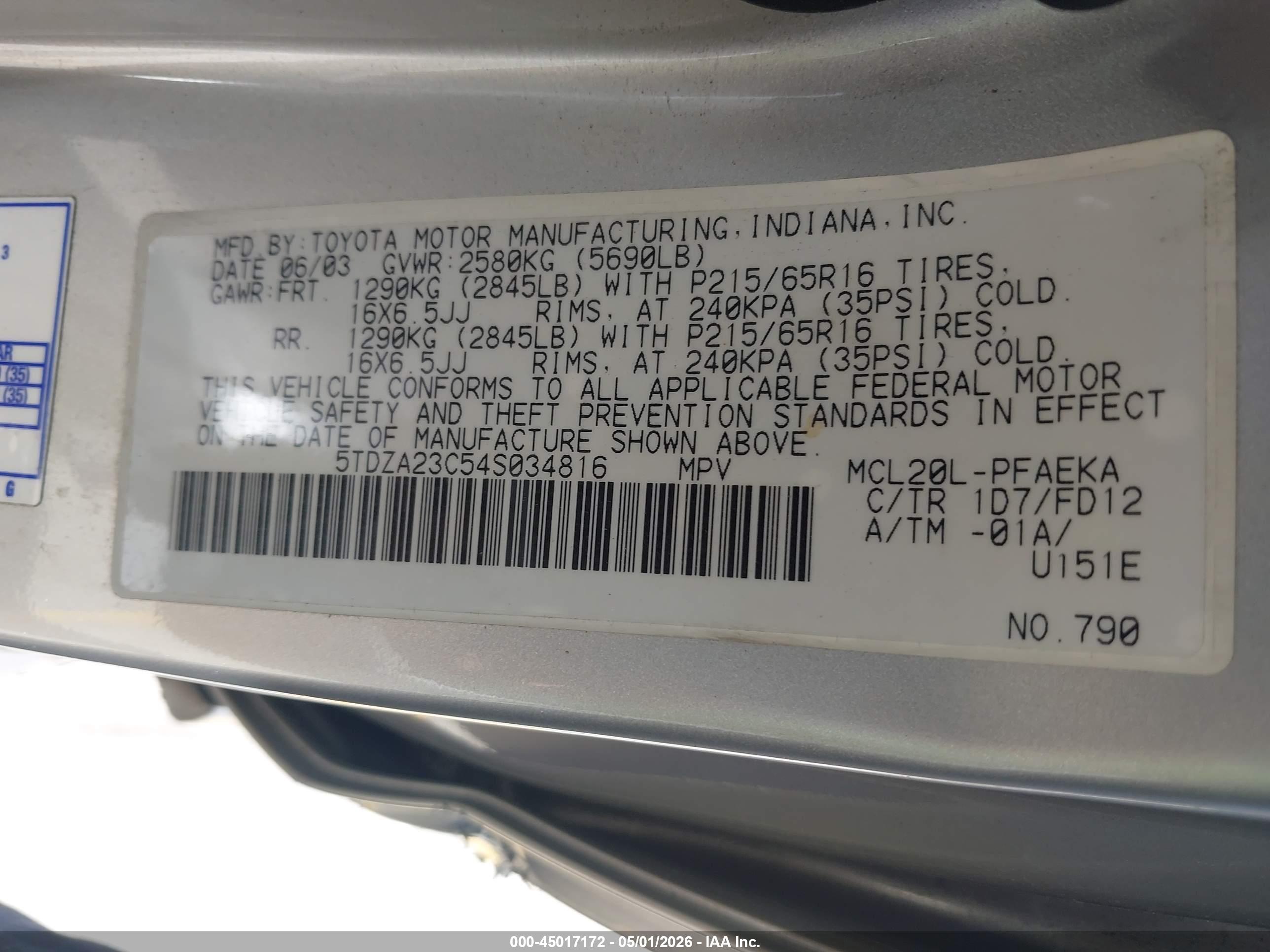 TOYOTA SIENNA image 9