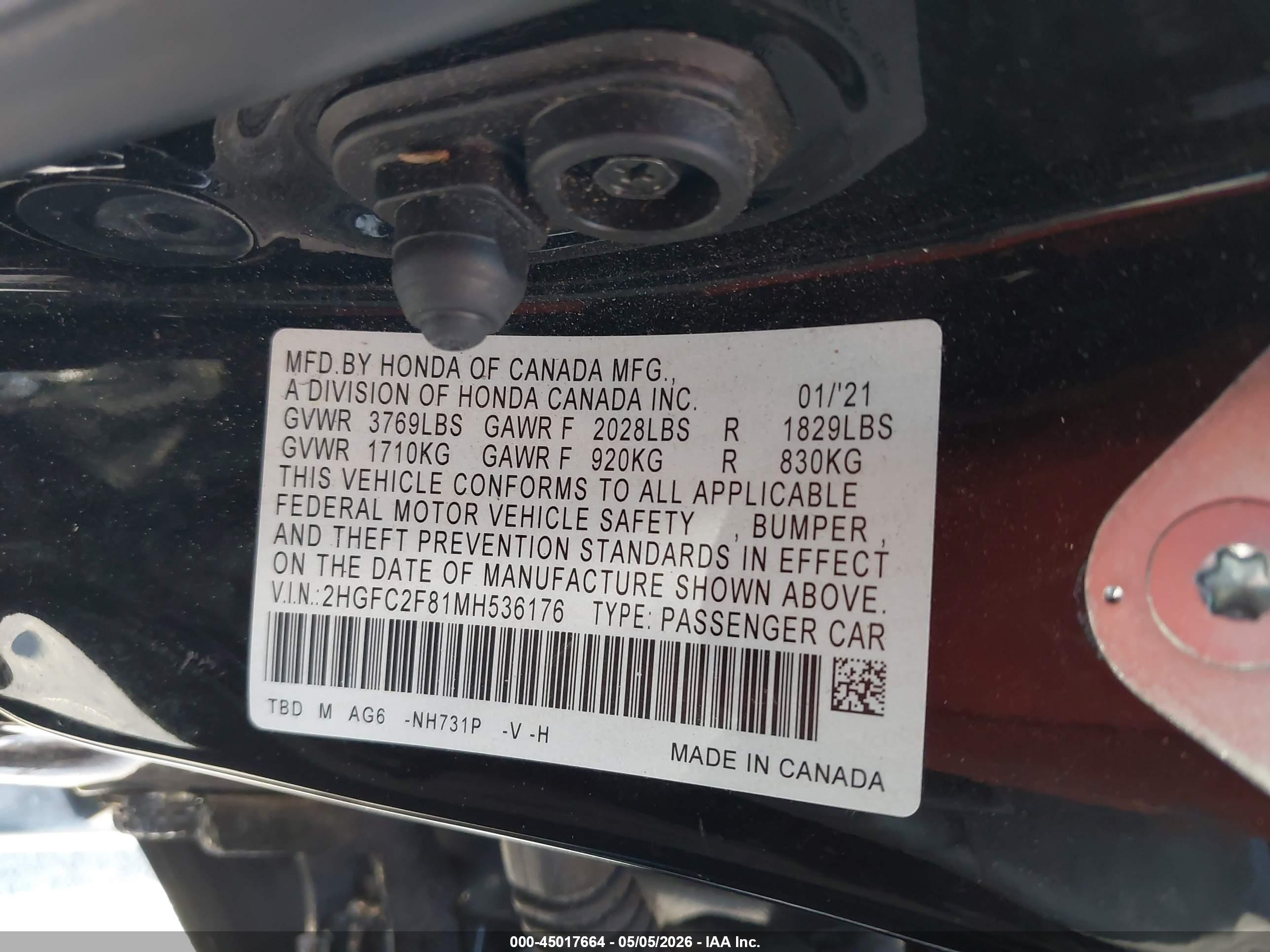 HONDA CIVIC image 9