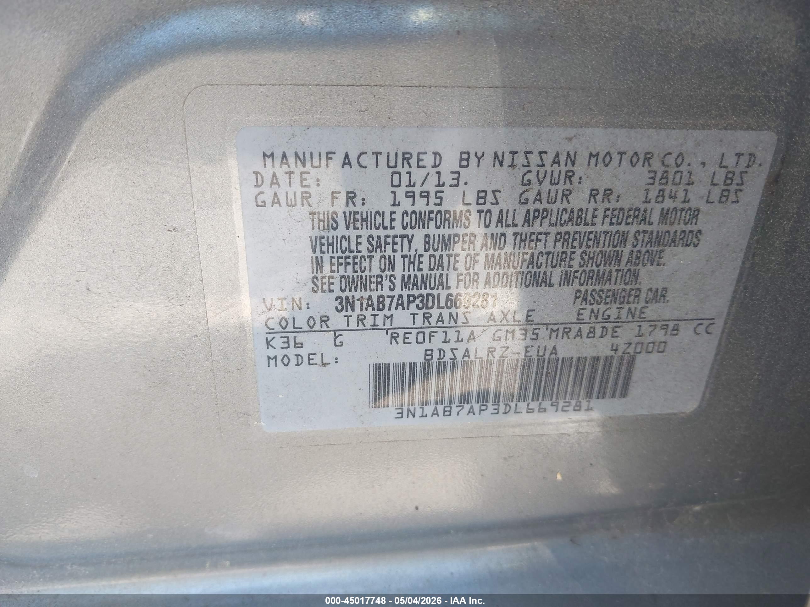 NISSAN SENTRA image 9