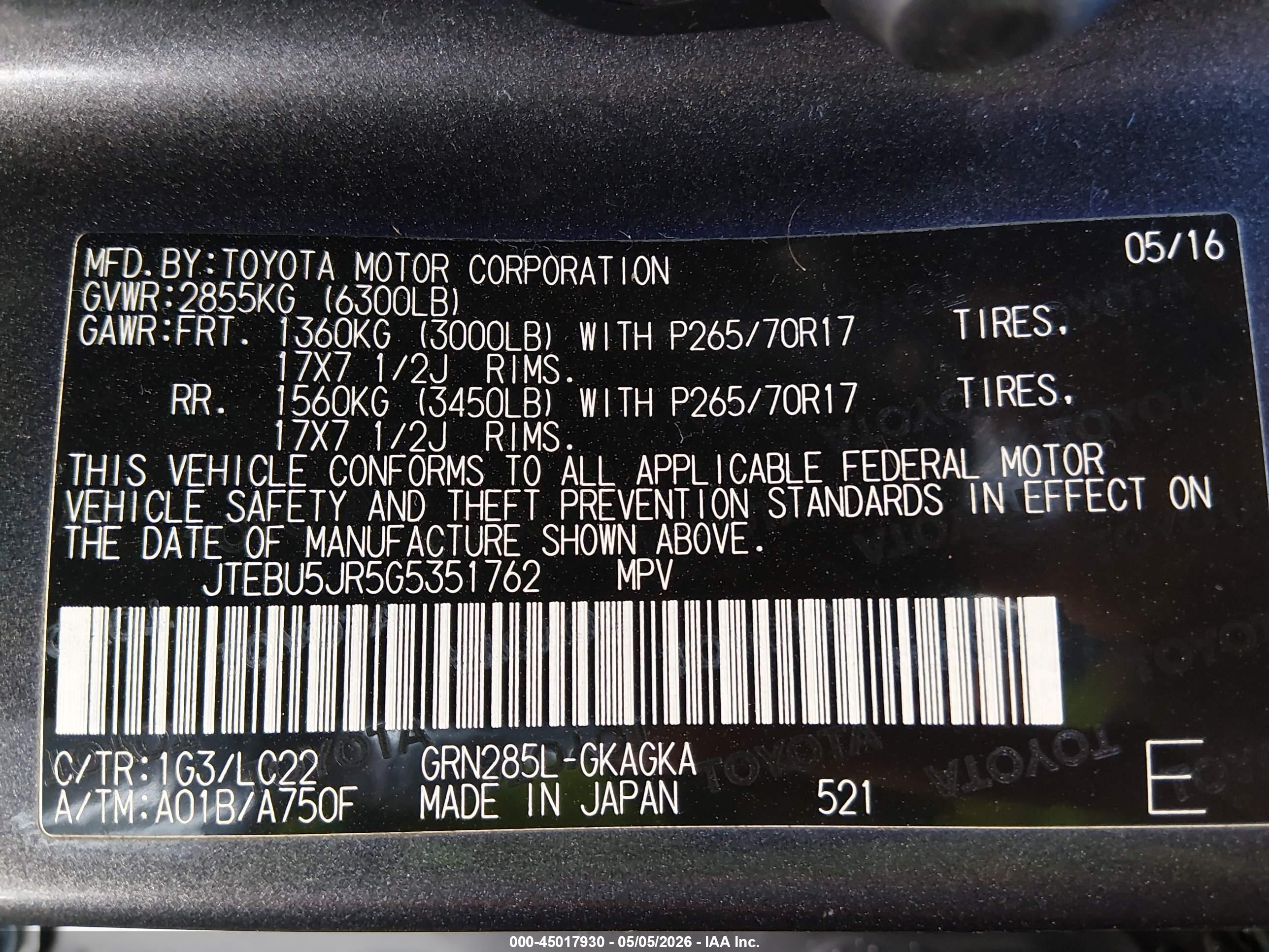 TOYOTA 4RUNNER image 9