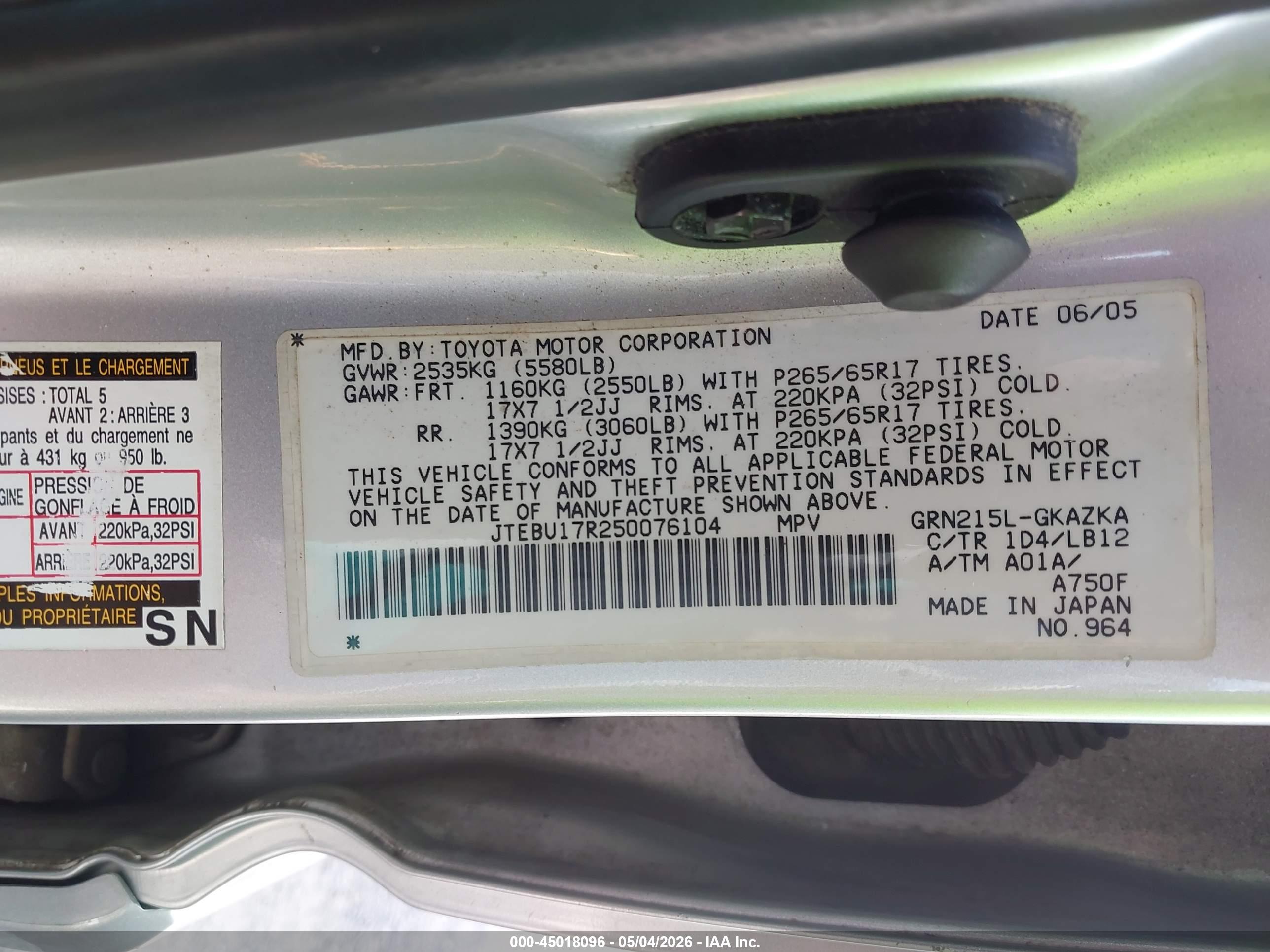TOYOTA 4RUNNER image 9