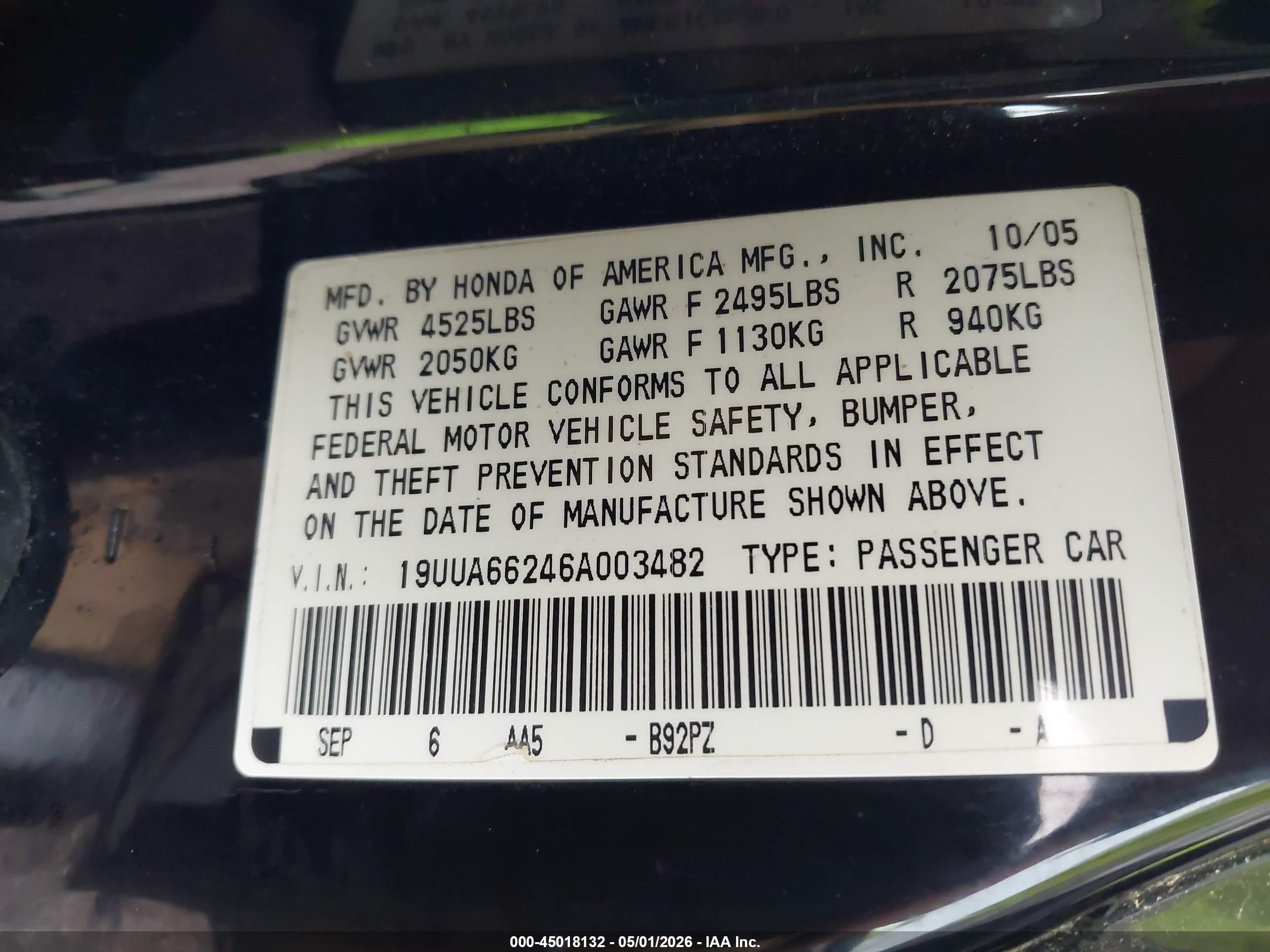 ACURA TL image 9