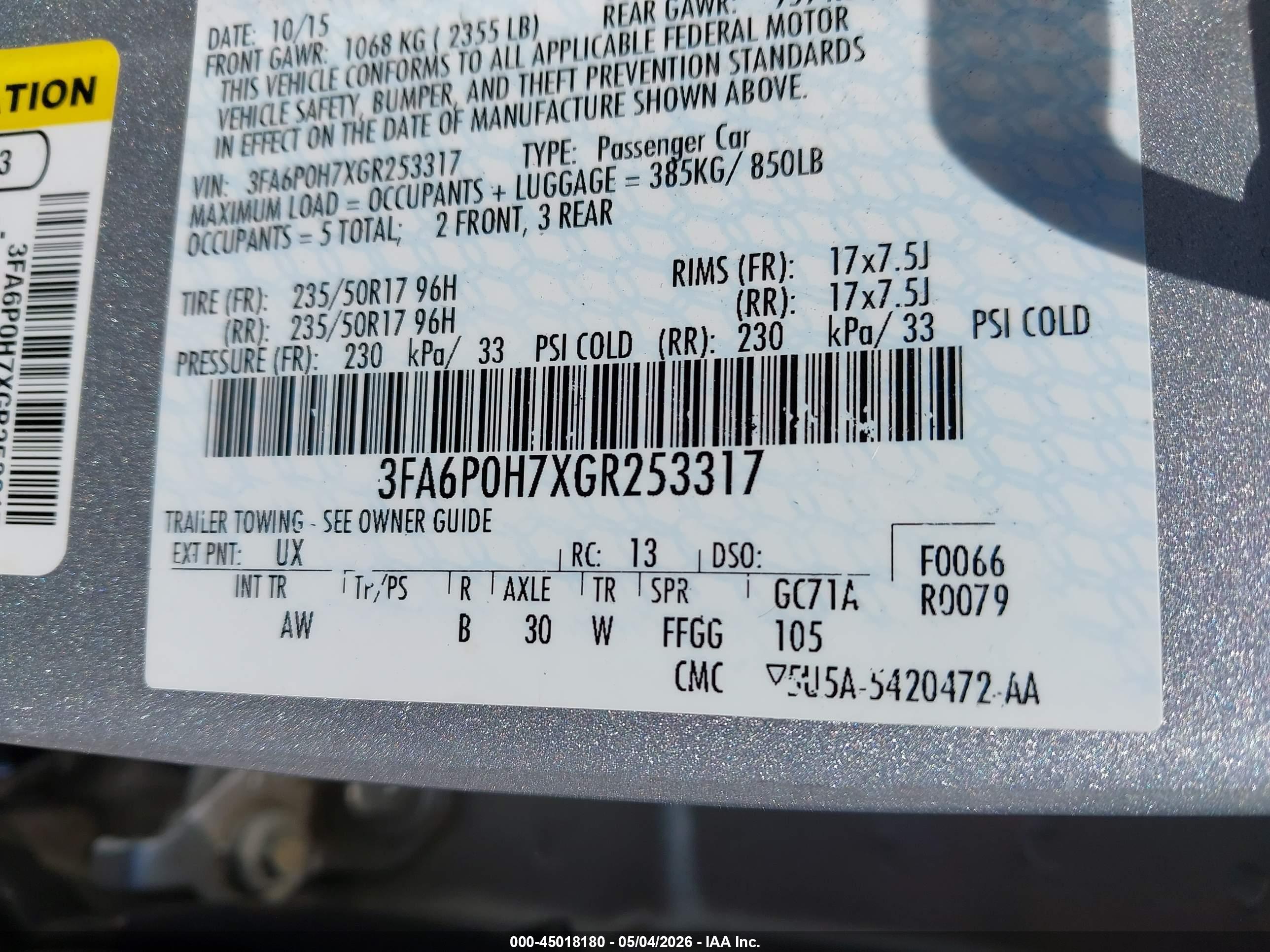 FORD FUSION image 9