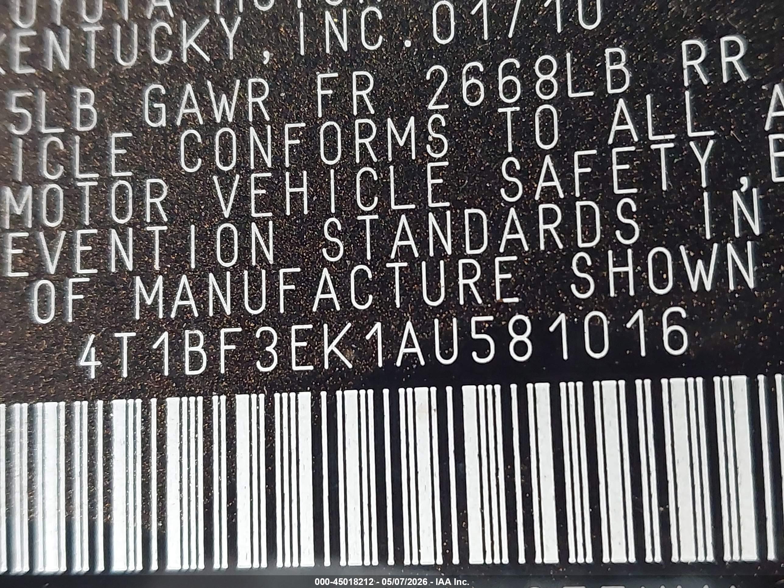 TOYOTA CAMRY image 9