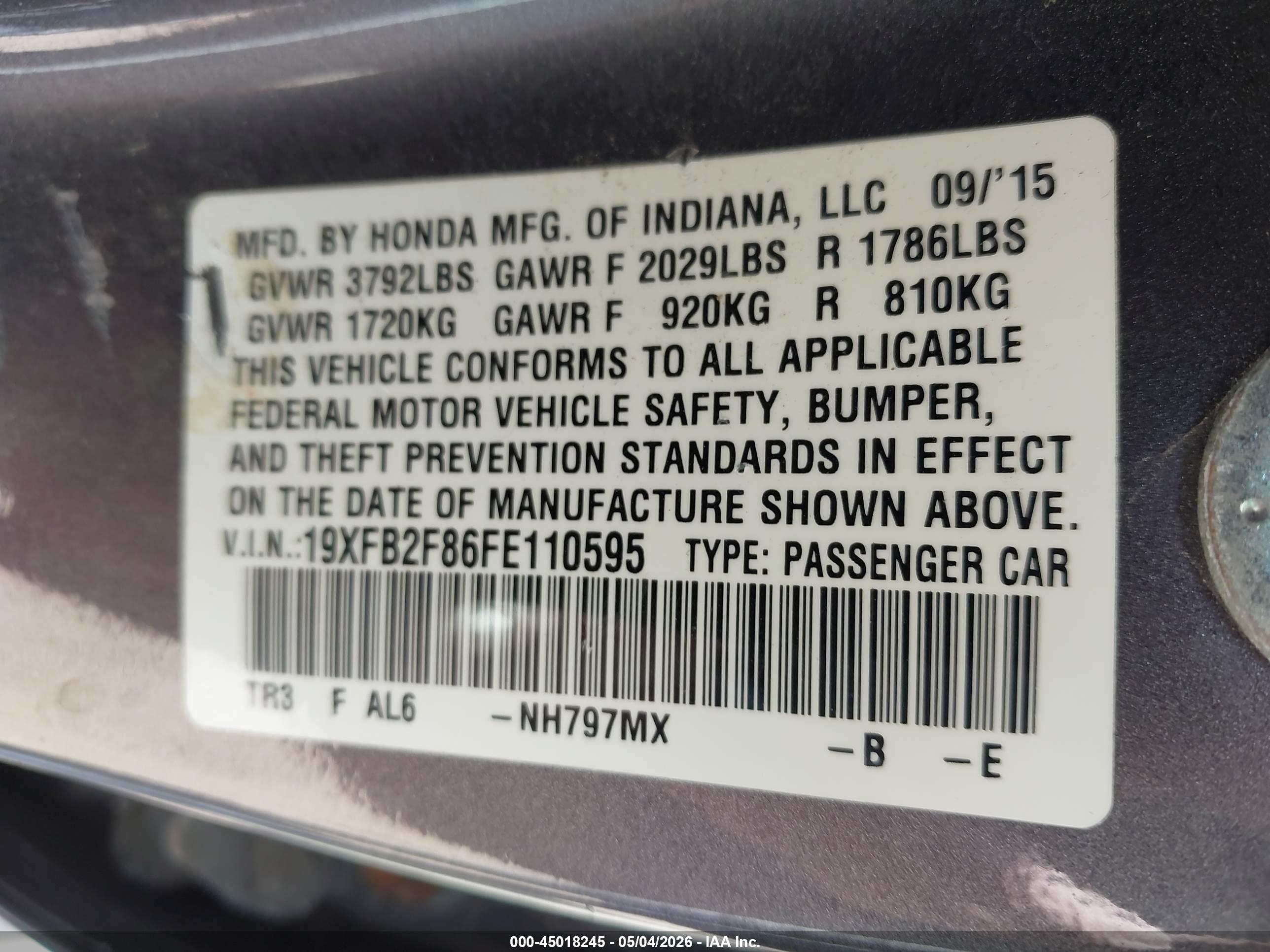 HONDA CIVIC image 9