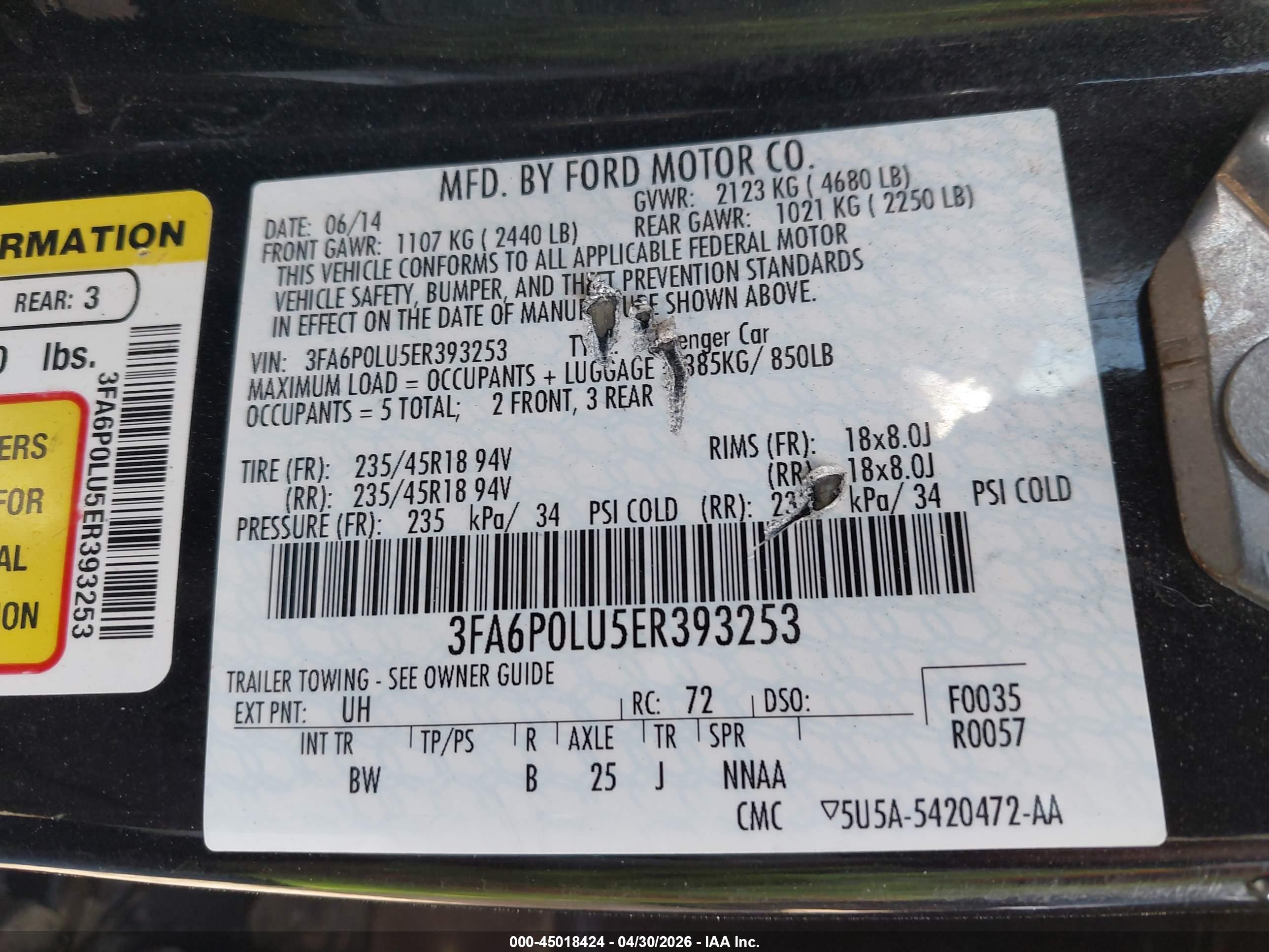 FORD FUSION image 9