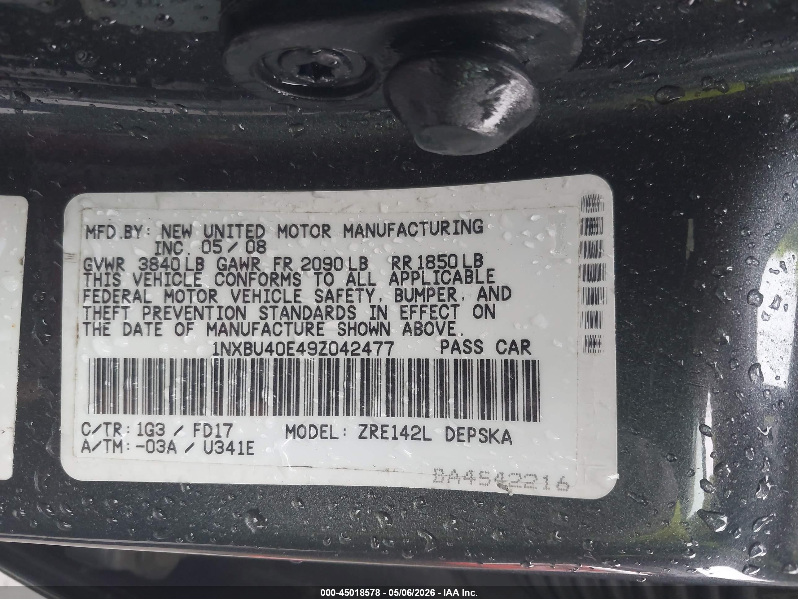TOYOTA COROLLA image 9