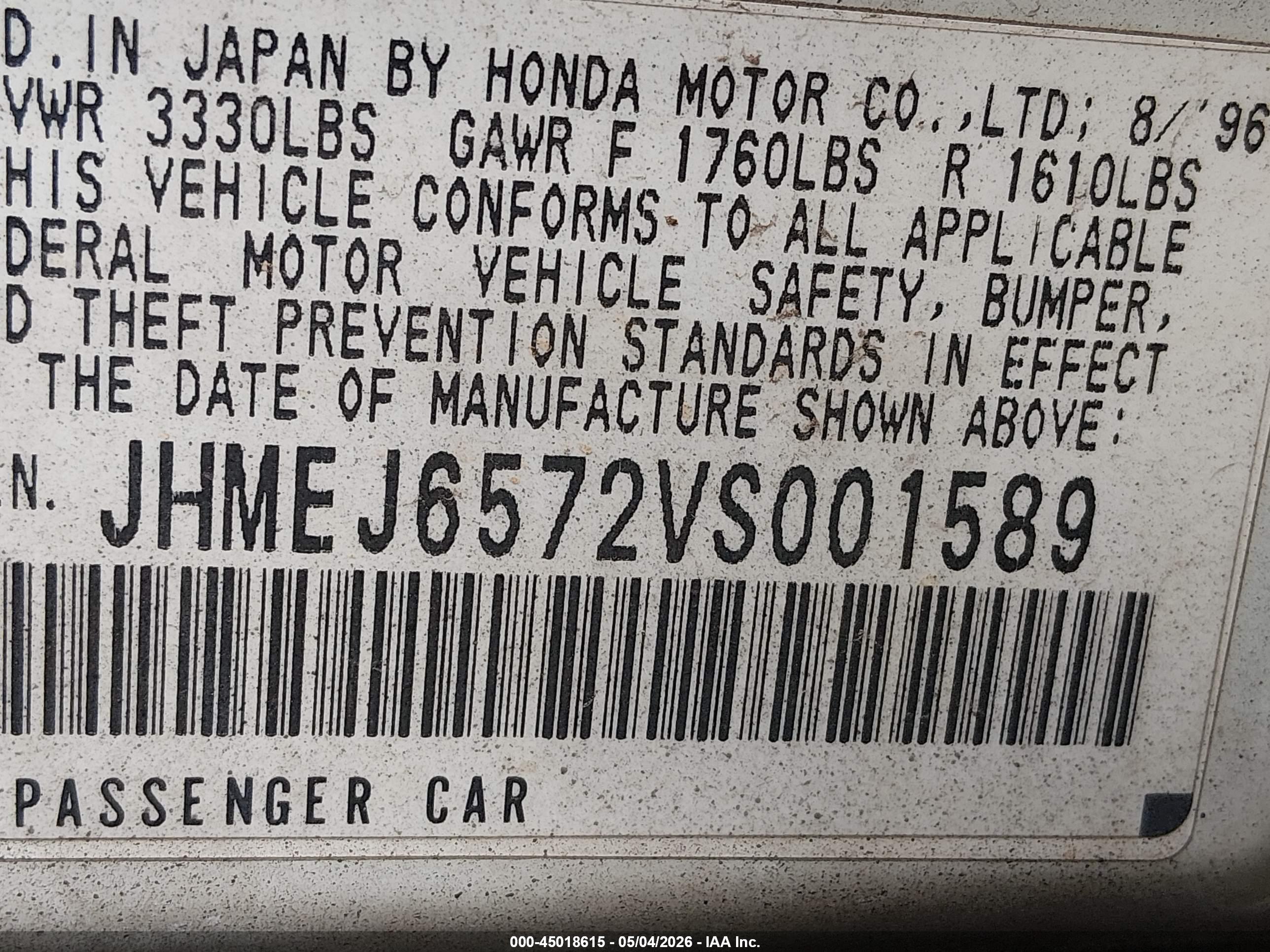 HONDA CIVIC image 9