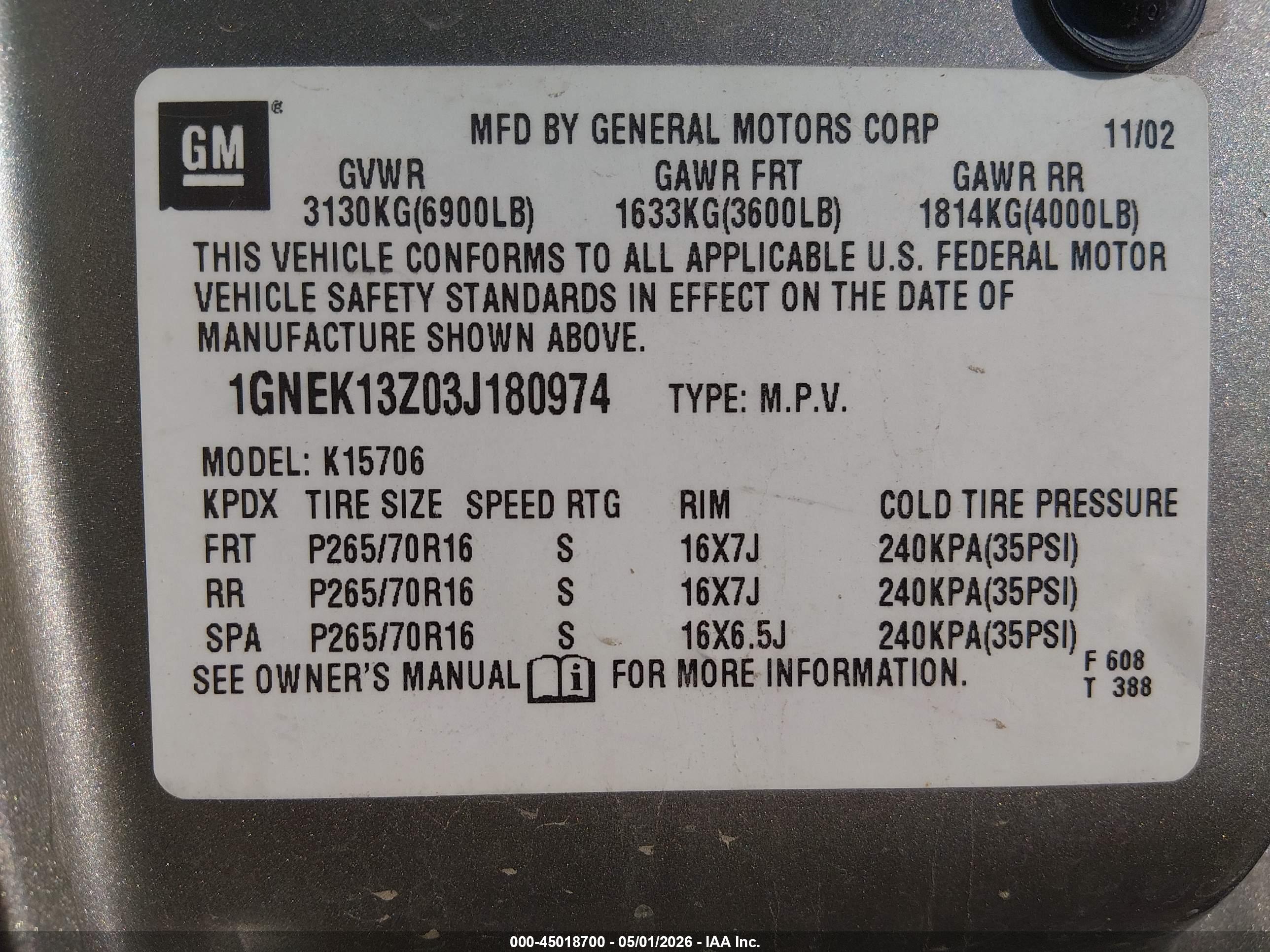 CHEVROLET TAHOE image 9