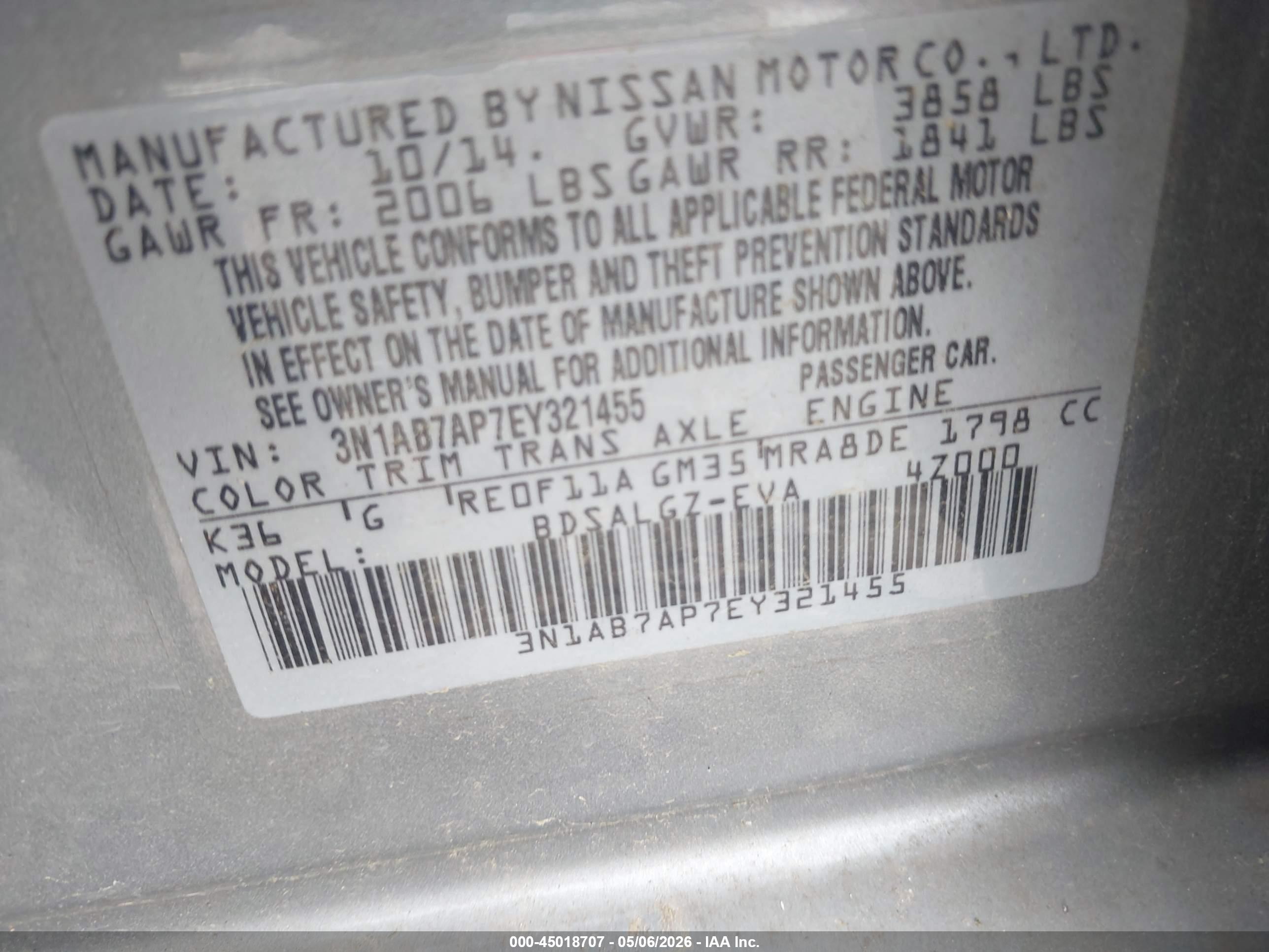 NISSAN SENTRA image 9