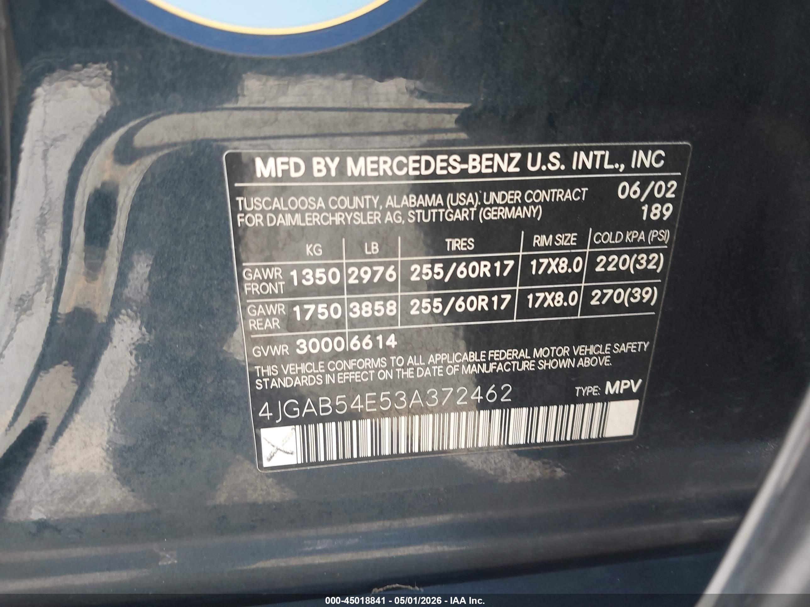 MERCEDES-BENZ ML image 9
