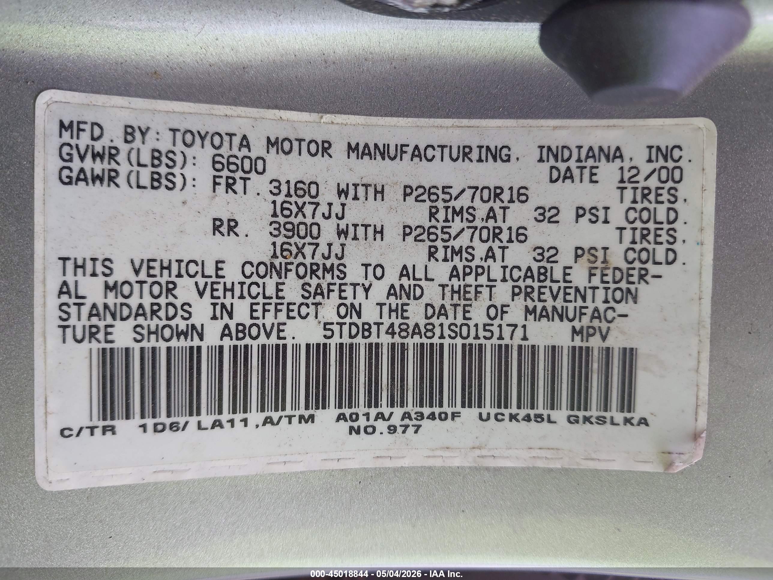 TOYOTA SEQUOIA image 9