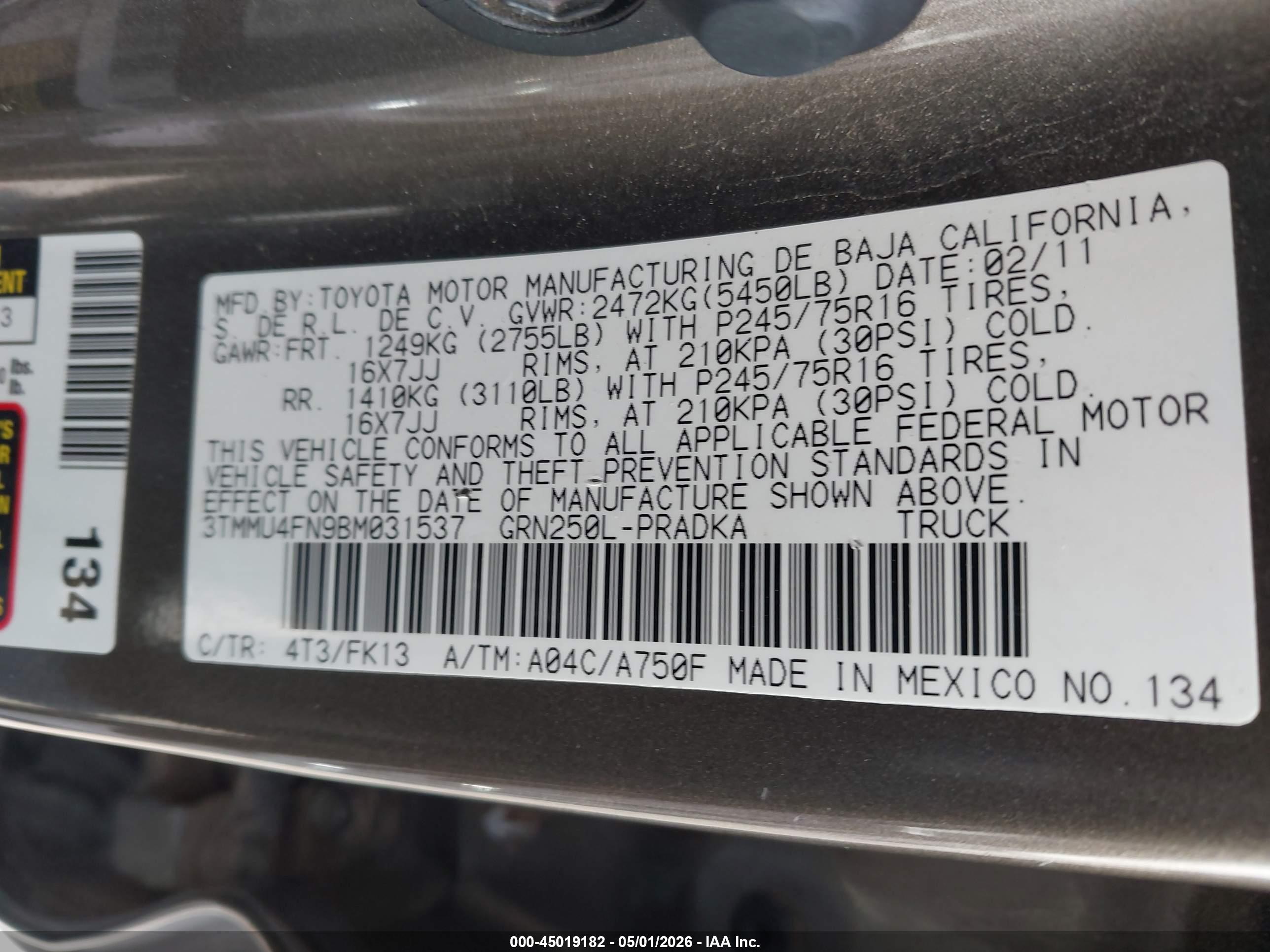 TOYOTA TACOMA image 9