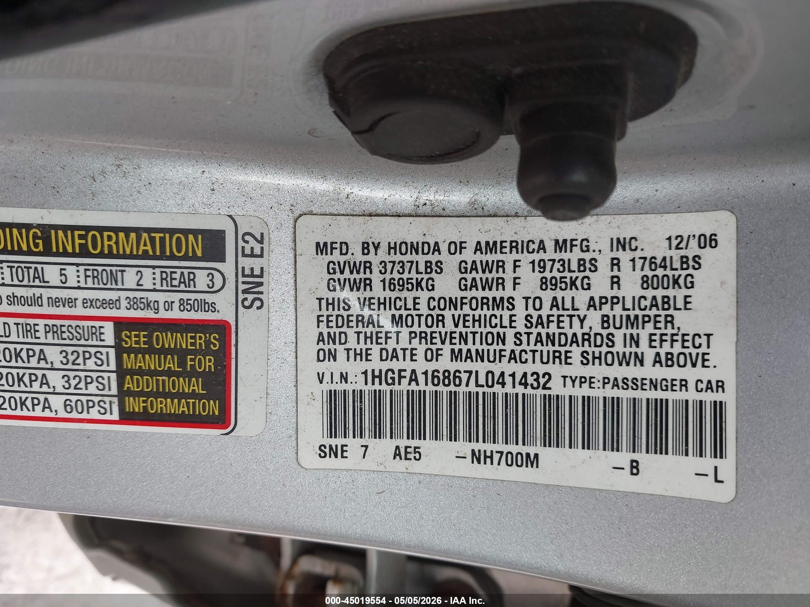 HONDA CIVIC image 9