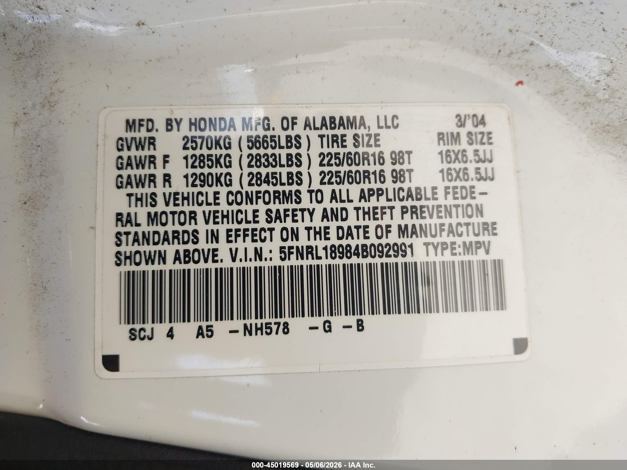HONDA ODYSSEY image 9