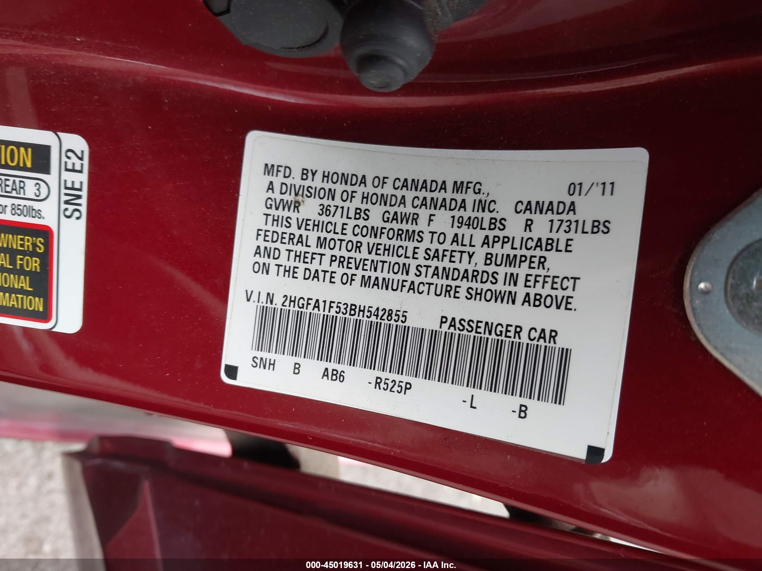 HONDA CIVIC image 9