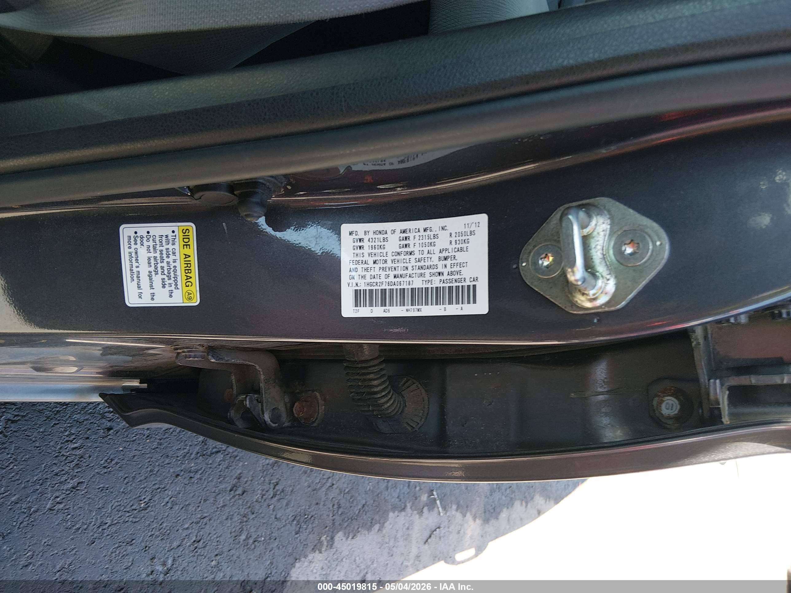 HONDA ACCORD image 9