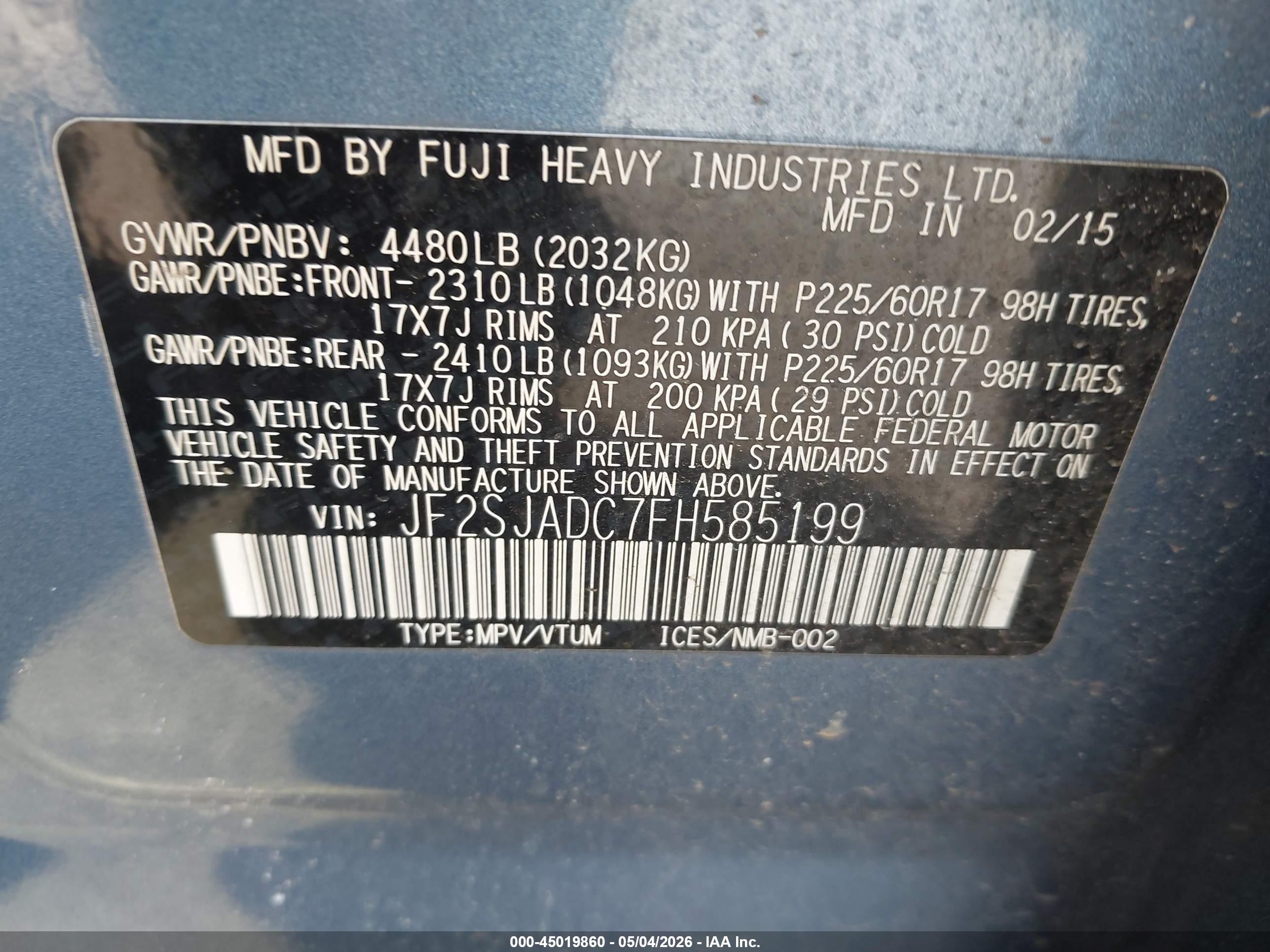 SUBARU FORESTER image 9