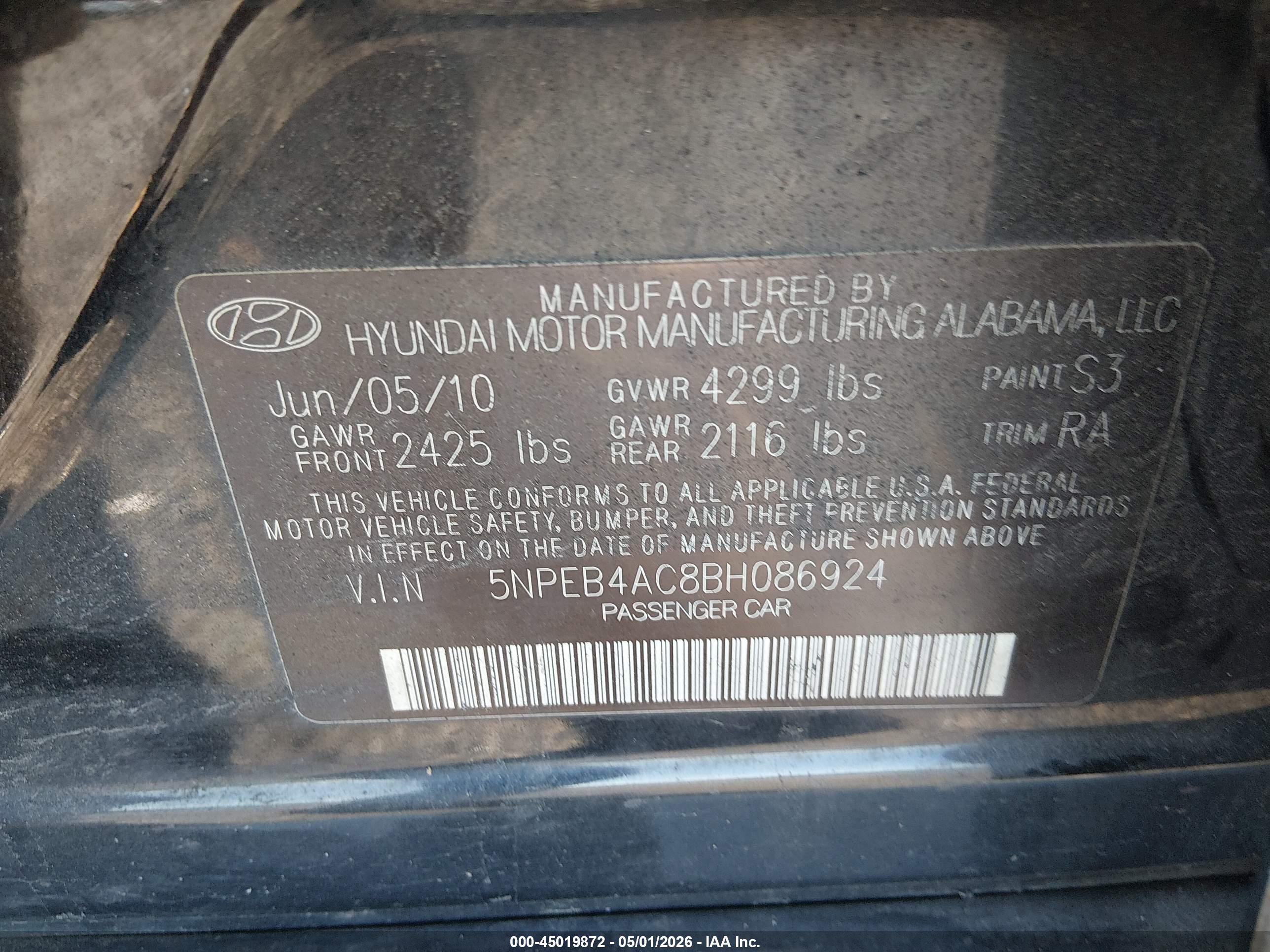 HYUNDAI SONATA image 9