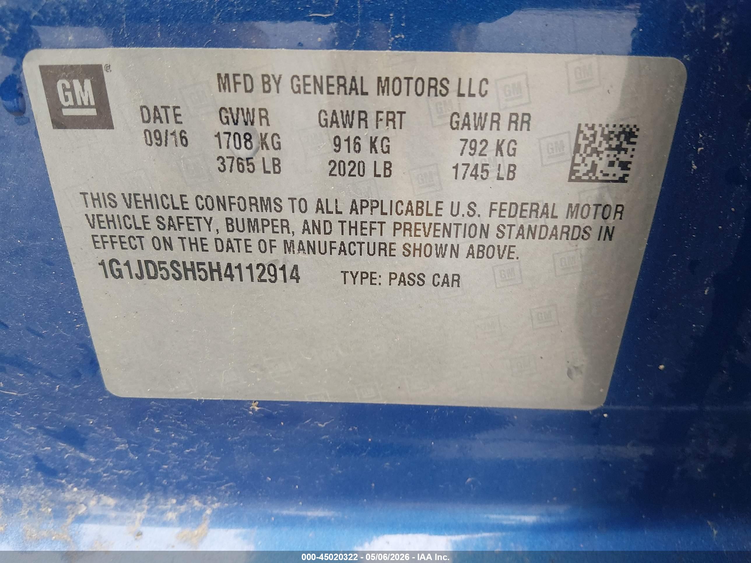 CHEVROLET SONIC image 9